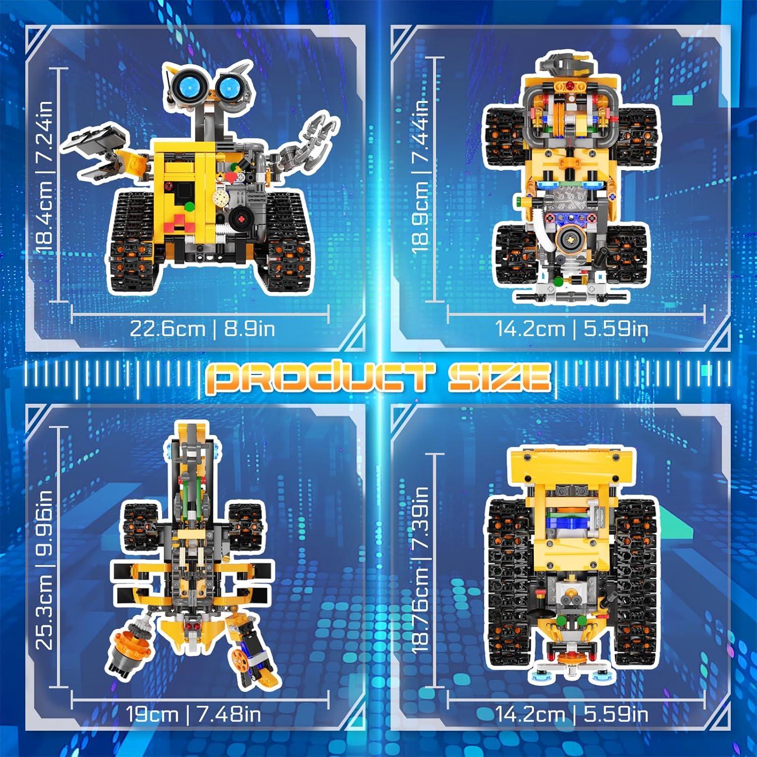 Kit de Construcción de Robots Demkia 4-en-1 STEM 588 Pcs