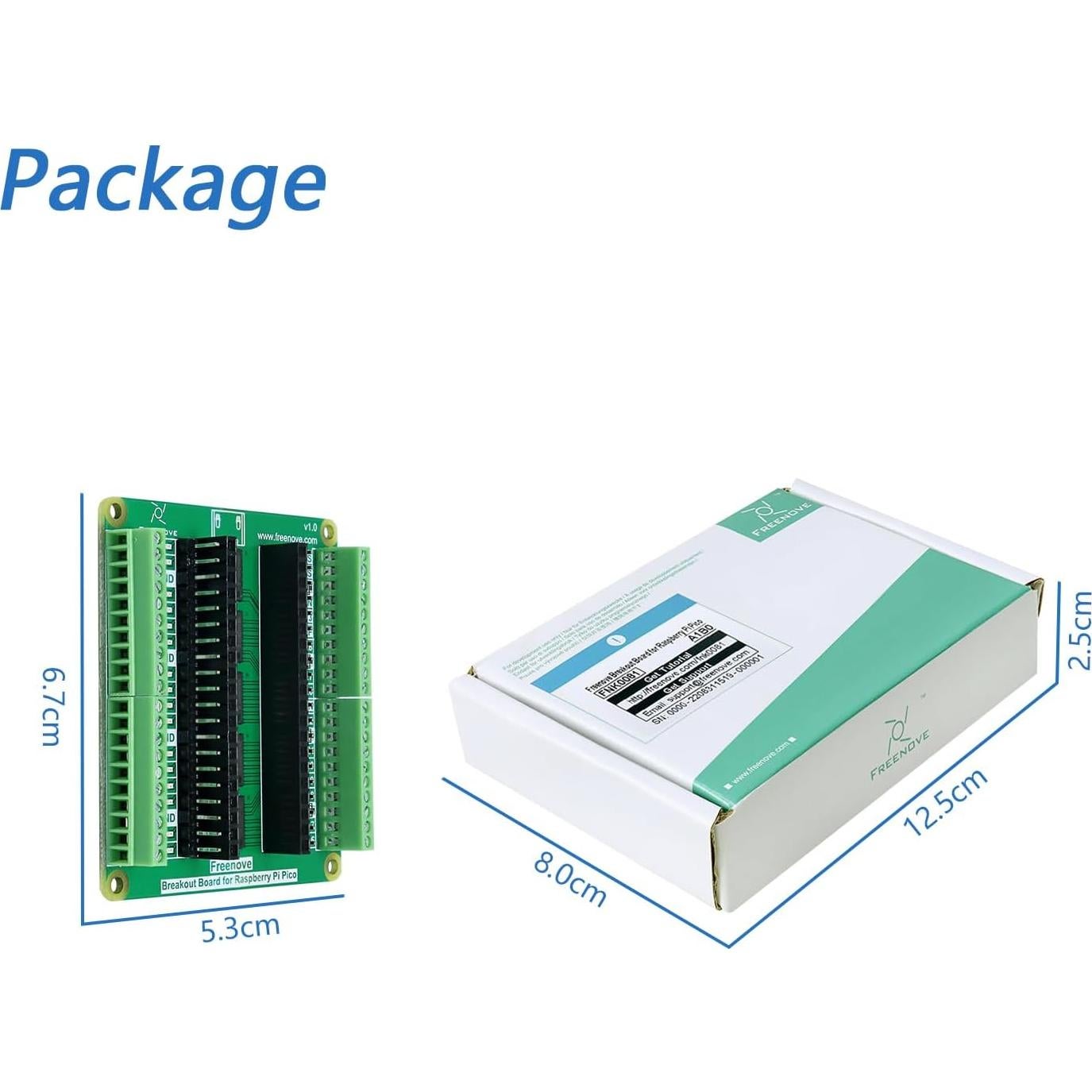 Placa de expansión FREENOVE para Raspberry Pi Pico HAT GPIO