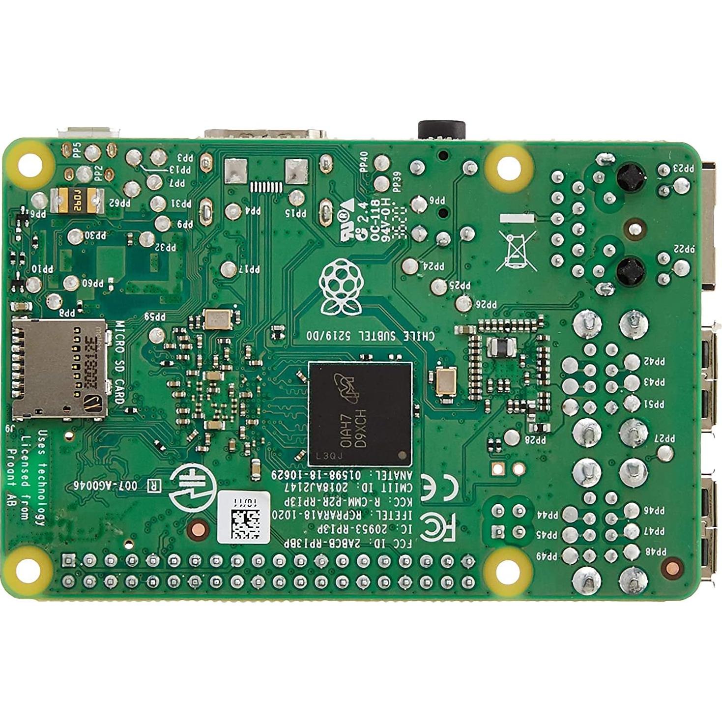 Raspberry Pi 3B+ 1GB Cuádruple Núcleo 64 bits