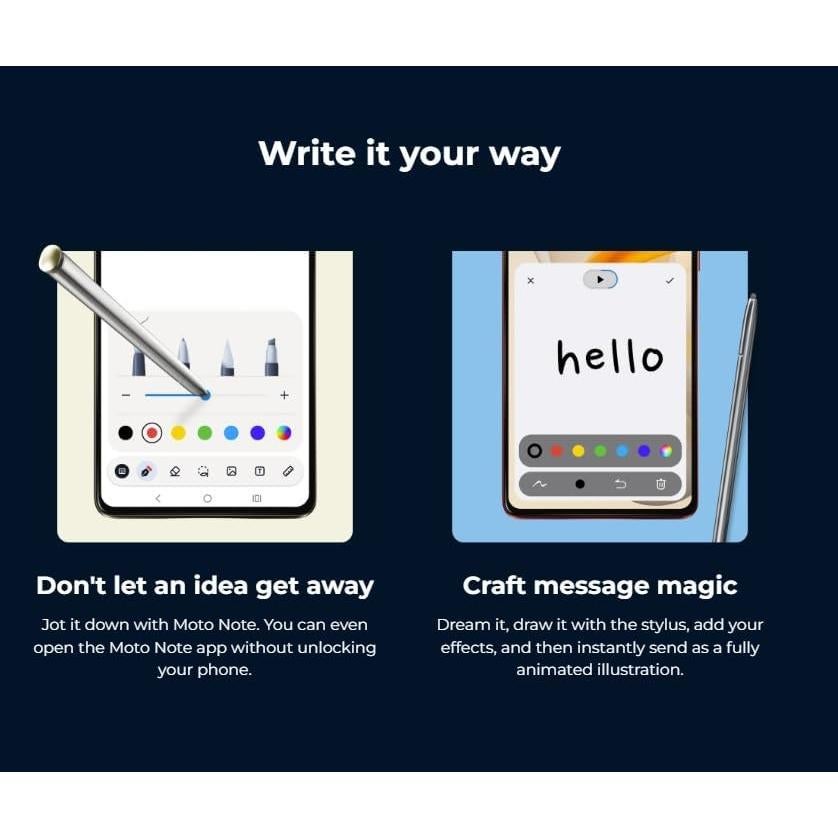 Lápiz óptico SLQ para Moto G Stylus 5G 2024 Ola Escarlata