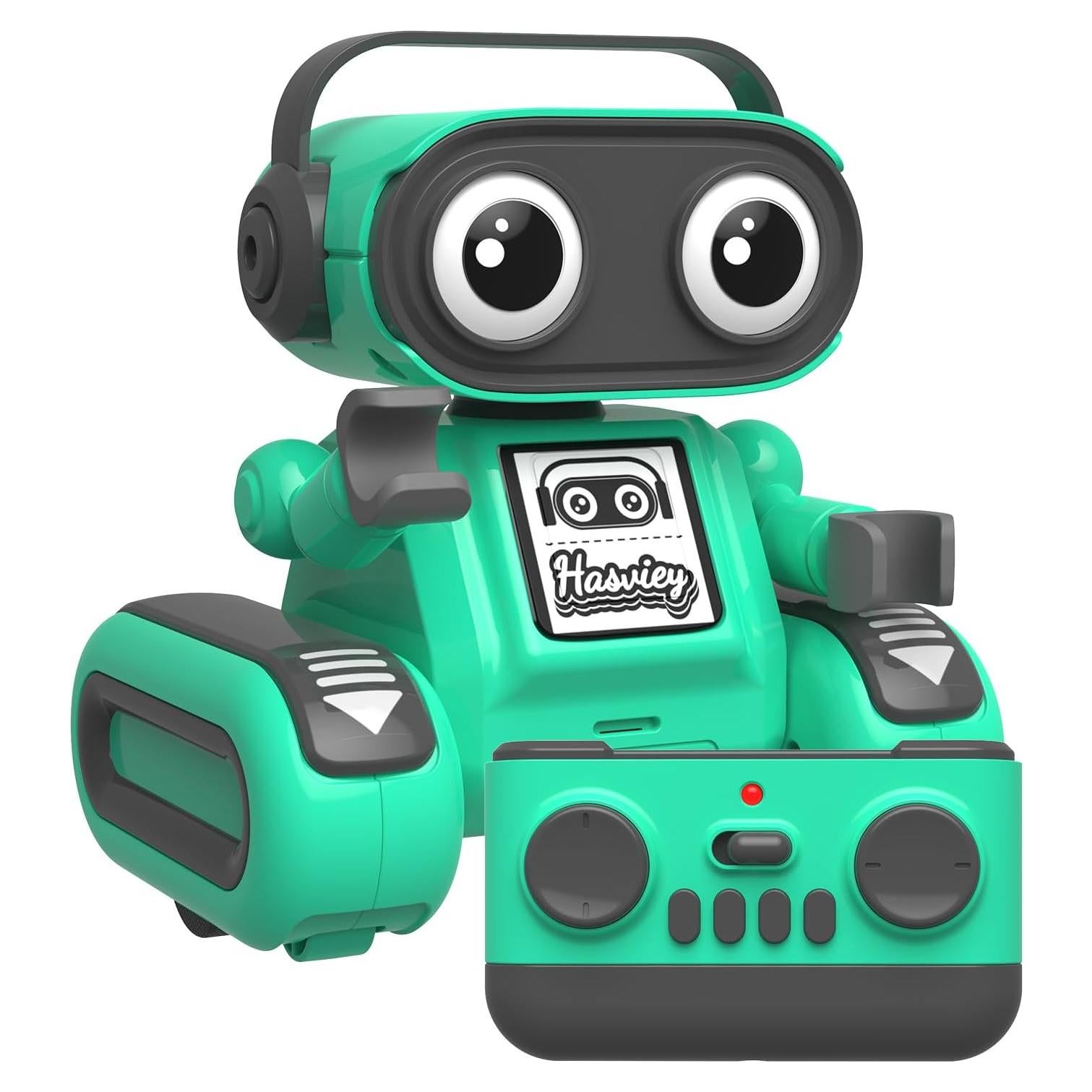 Robot Control Remoto Hasviey Verde 12x9.6x13.2cm 3-8 Años