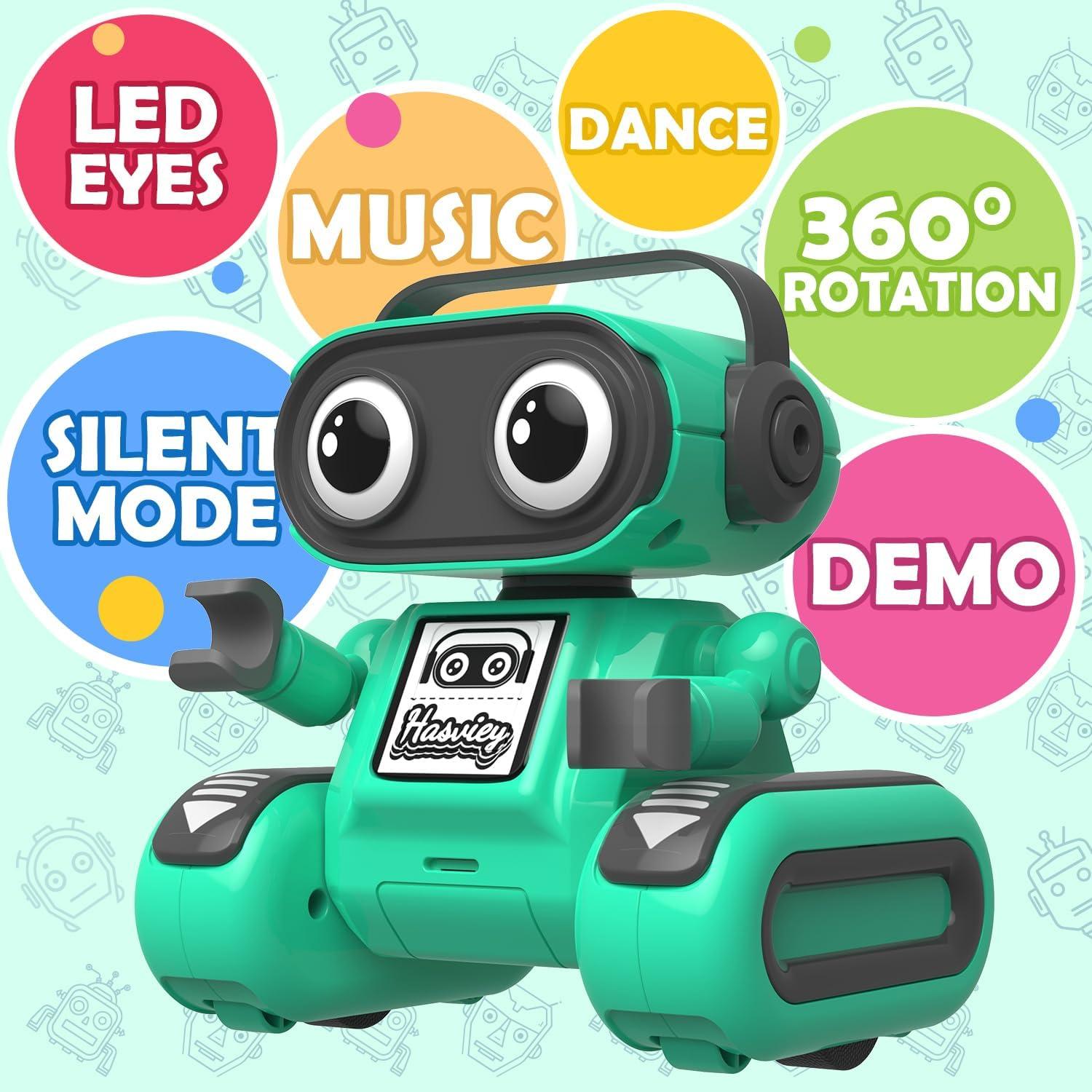 Robot Control Remoto Hasviey Verde 12x9.6x13.2cm 3-8 Años