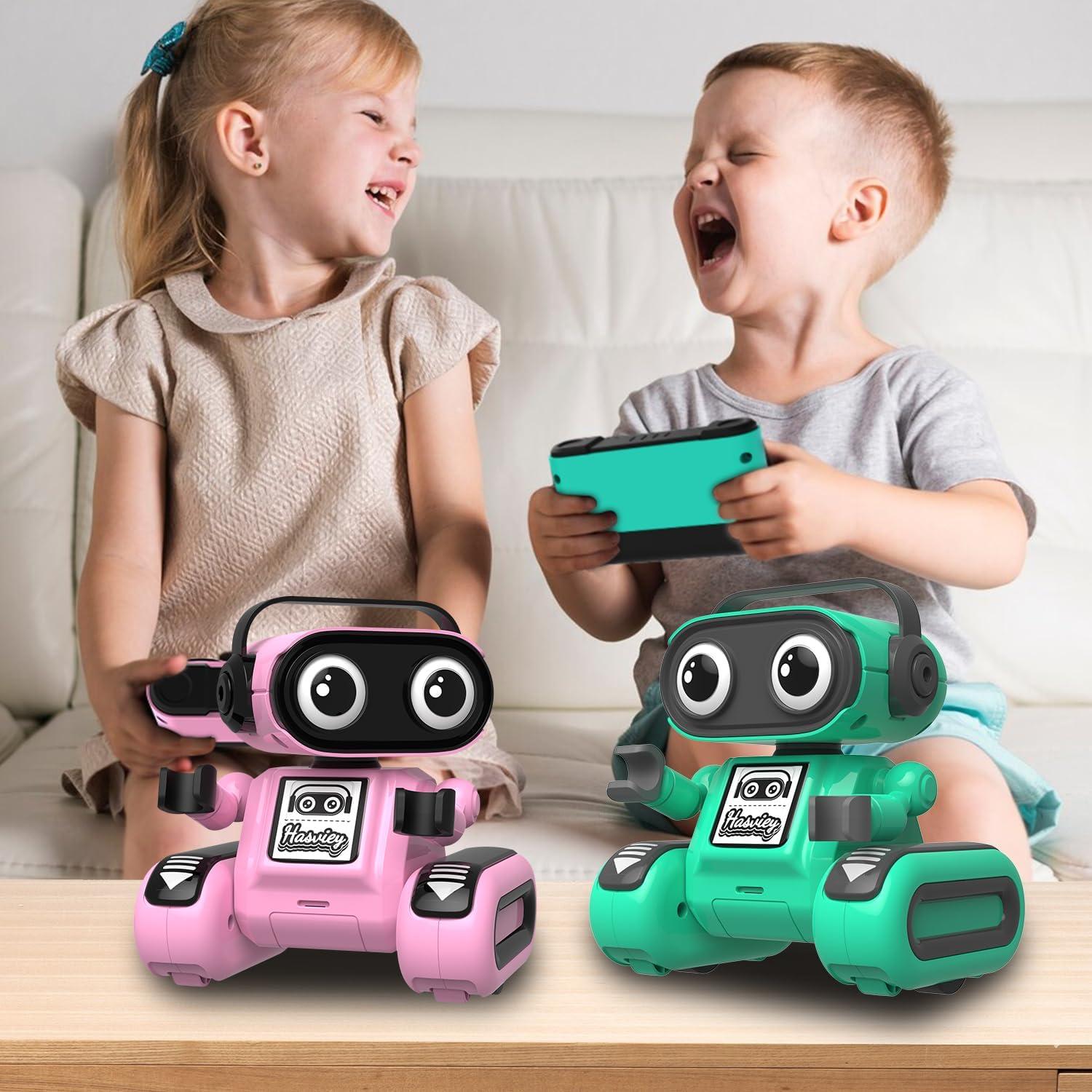 Robot Control Remoto Hasviey Verde 12x9.6x13.2cm 3-8 Años