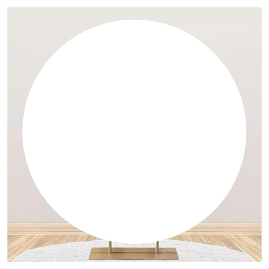 Fondo Redondo de Poliester 1.98m Blanco para Fotografía