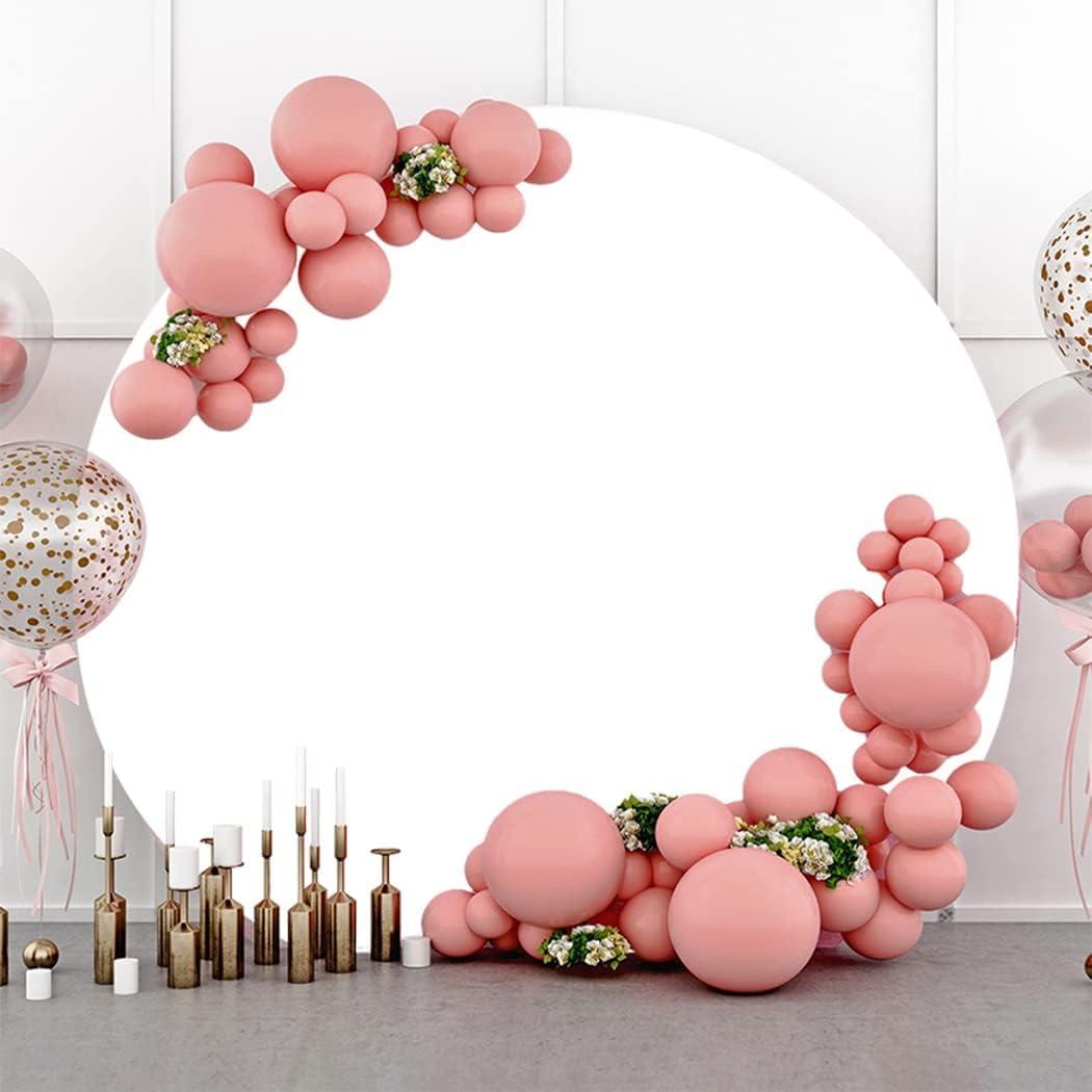 Fondo Redondo de Poliester 1.98m Blanco para Fotografía