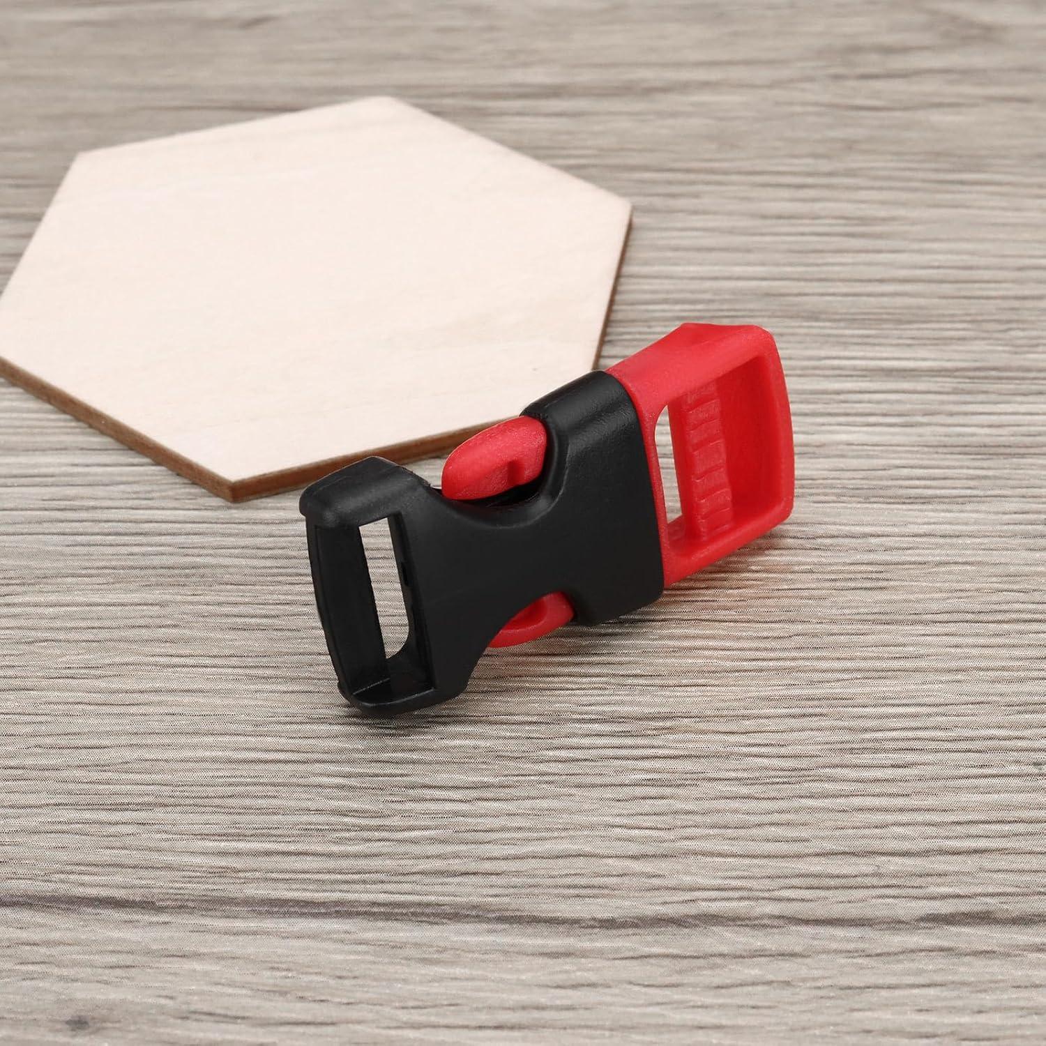 Clip de Barbilla para Casco OTOTEC 2 Pcs Negro Rojo