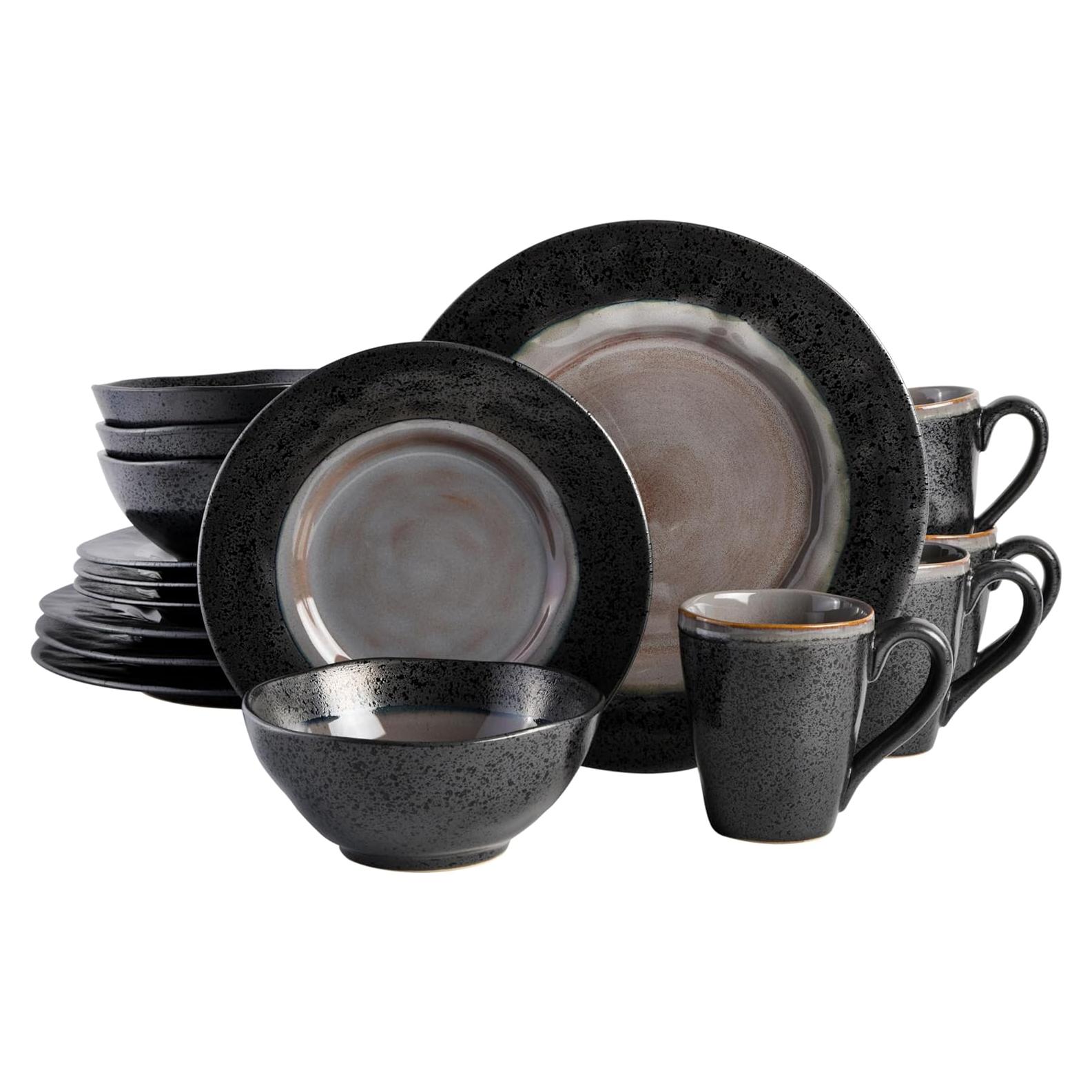 Juego de Vajilla Cerámica Gibson Dragonstone 16 Piezas