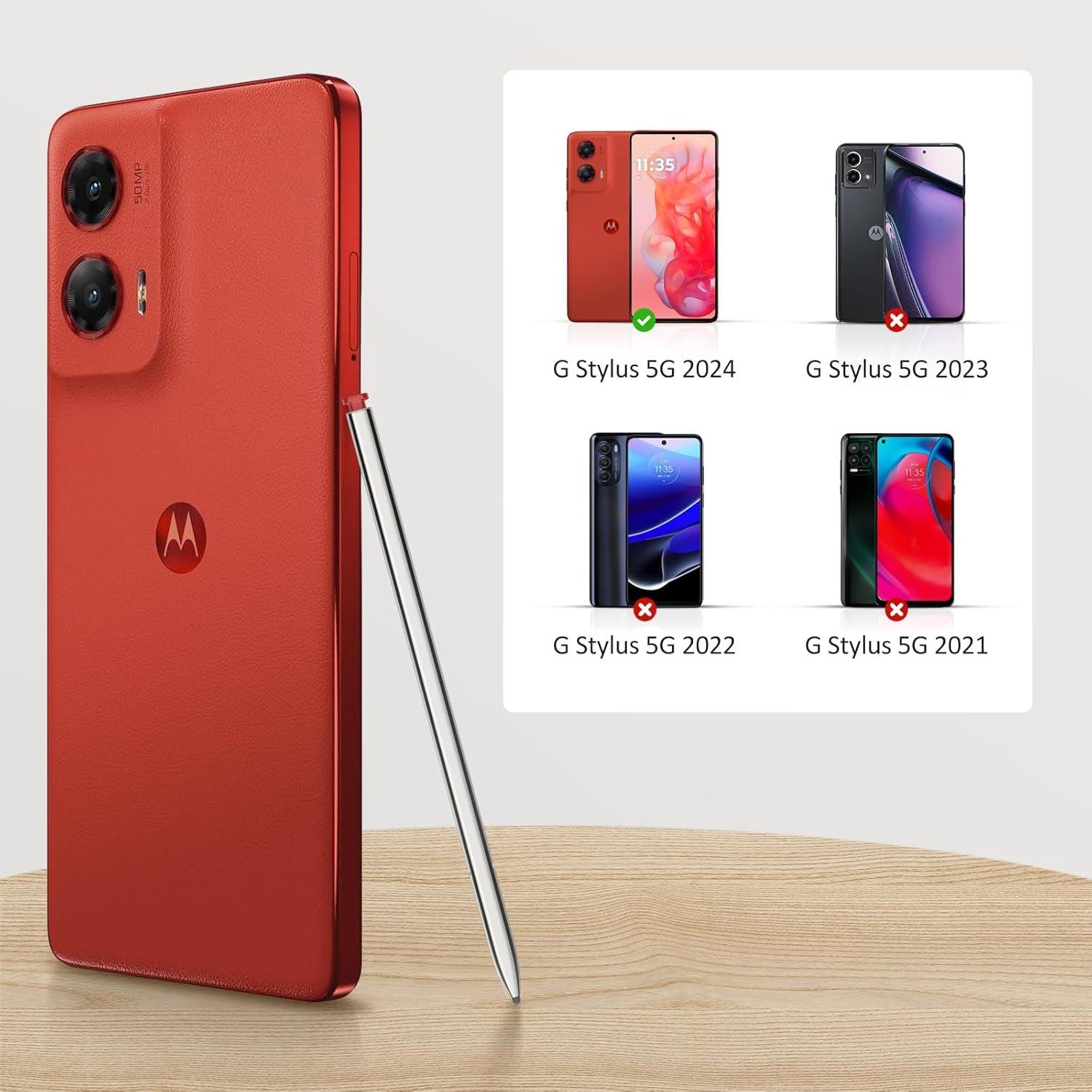 Bolígrafo Stylus Granarbol para Moto G Stylus 5G 2024 Rojo