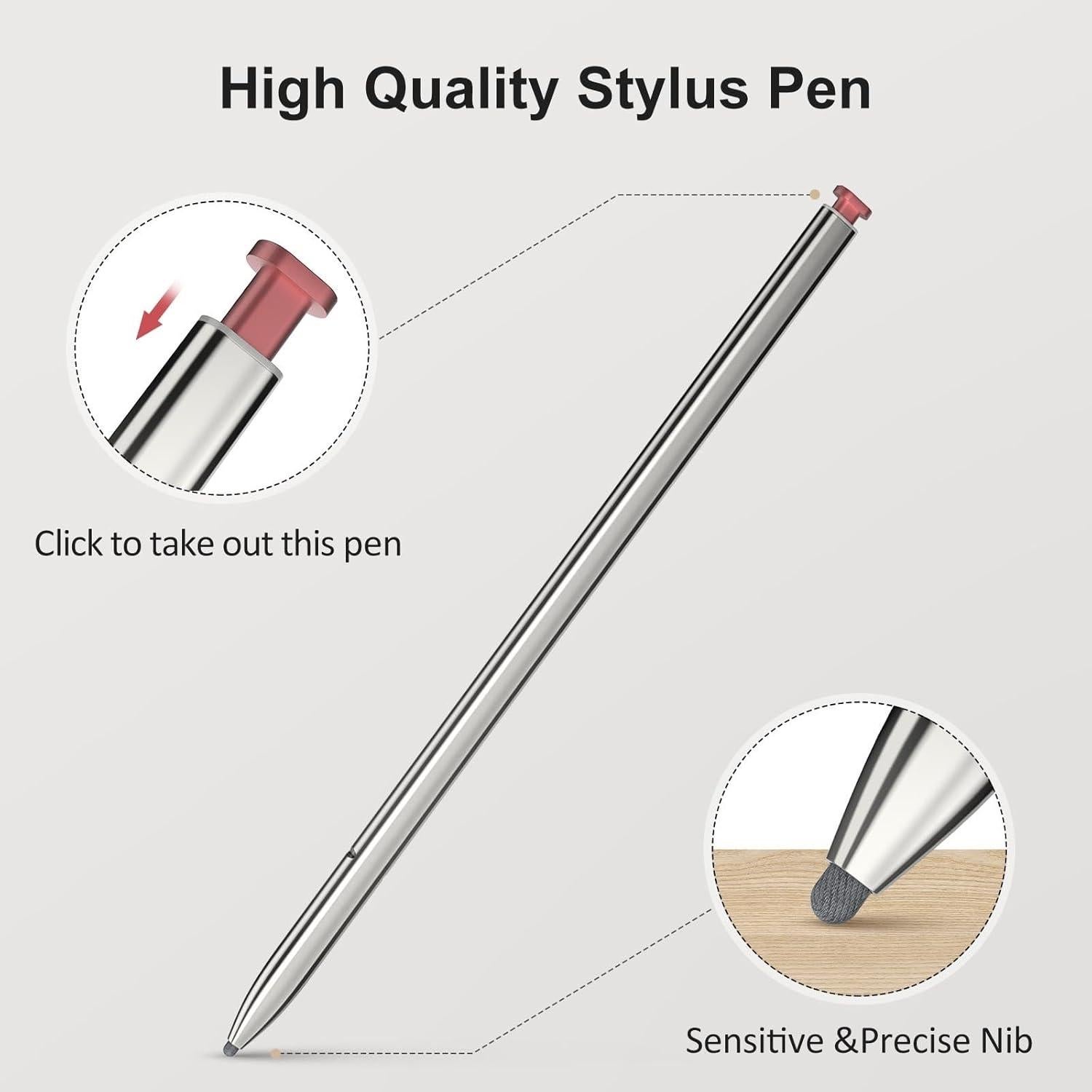 Bolígrafo Stylus Granarbol para Moto G Stylus 5G 2024 Rojo