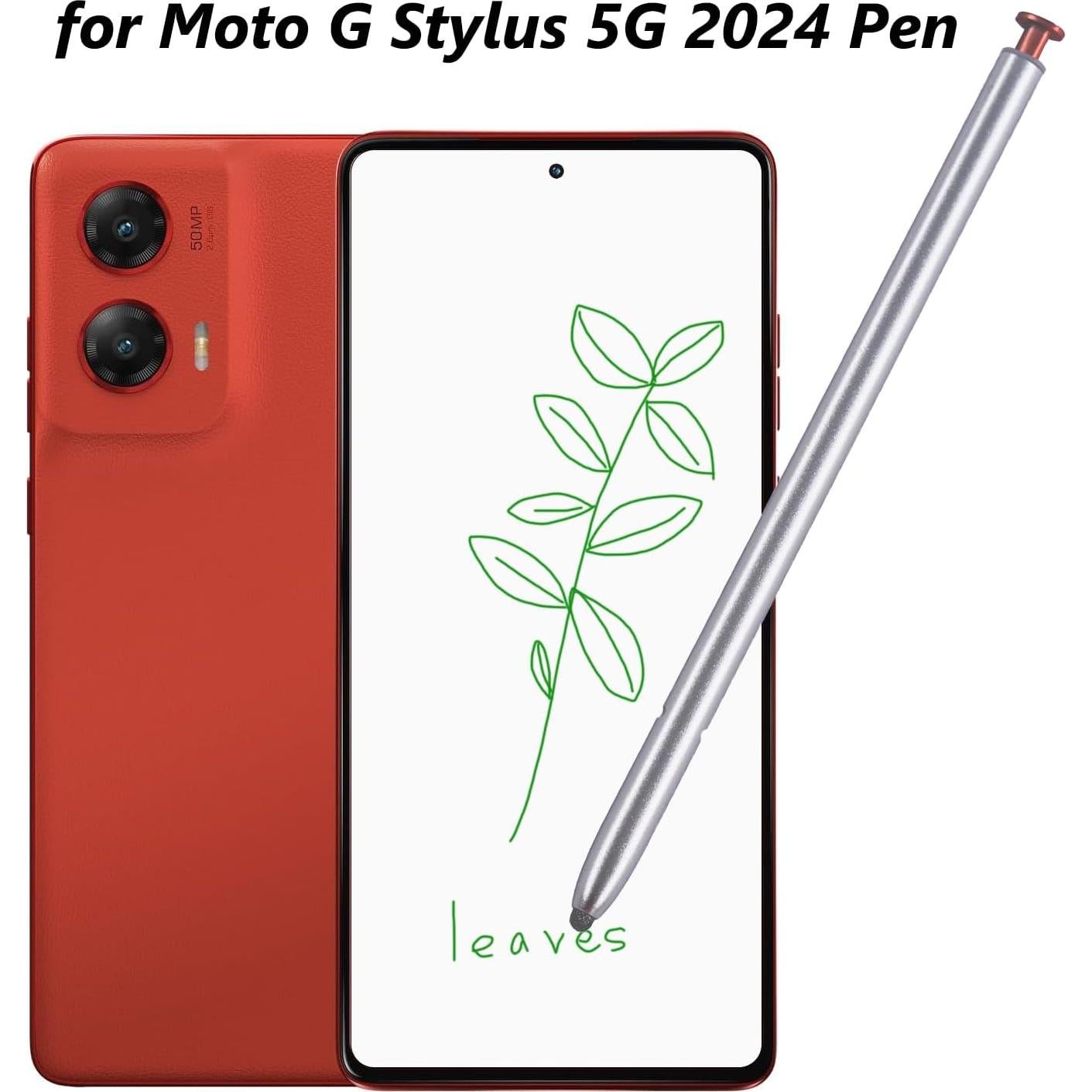 Pluma Stylus G 2024 para Moto G Stylus 5G - Ola Escarlata