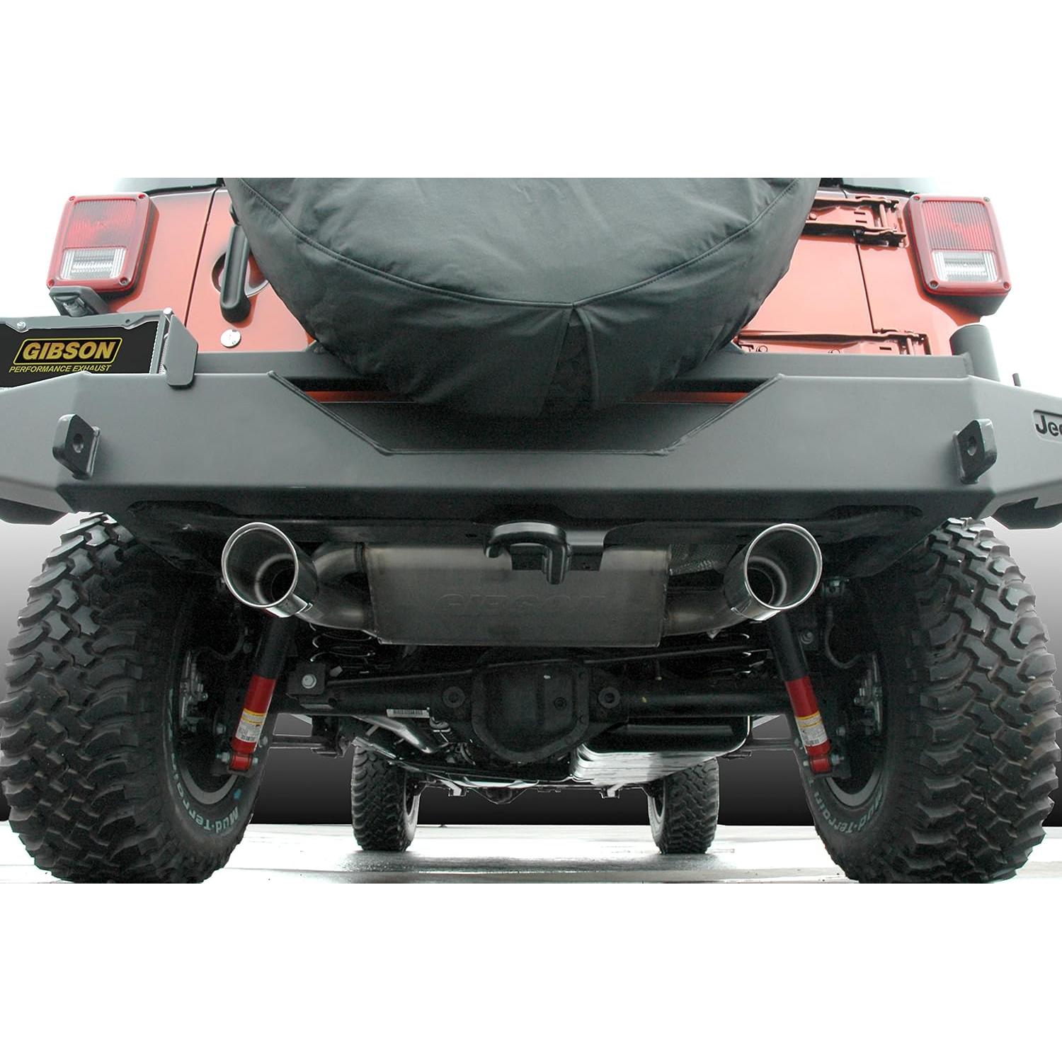 Sistema de Escape Doble Gibson 17303-B 6.35 cm Jeep Wrangler