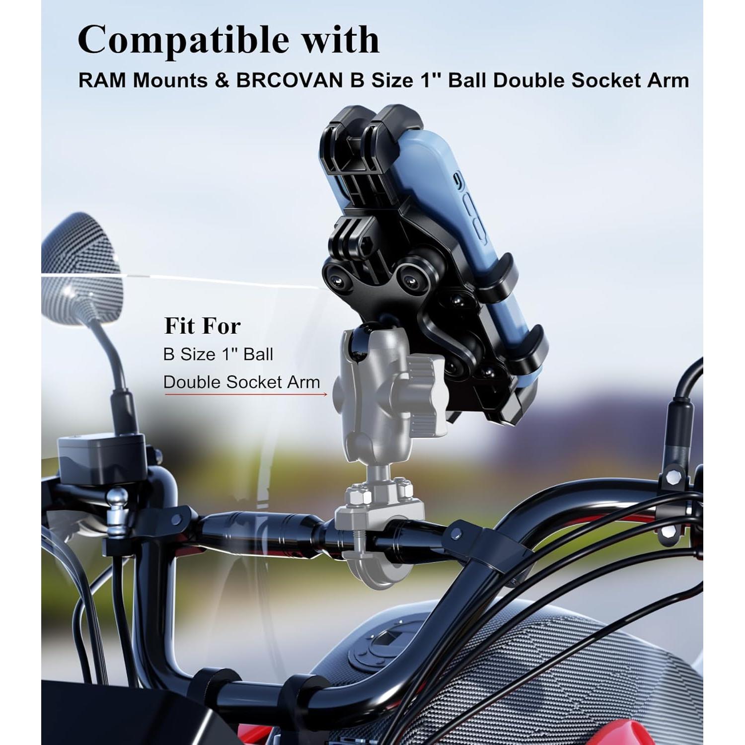 Soporte para Teléfono BRCOVAN Ajustable Antivibración