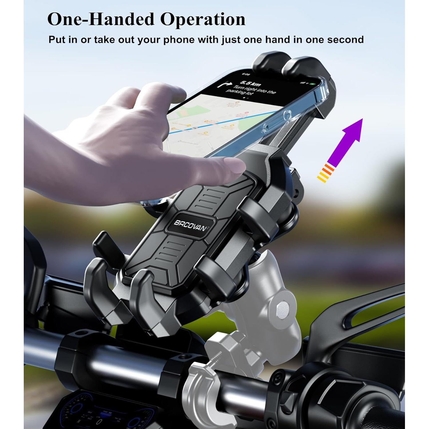 Soporte para Teléfono BRCOVAN Ajustable Antivibración