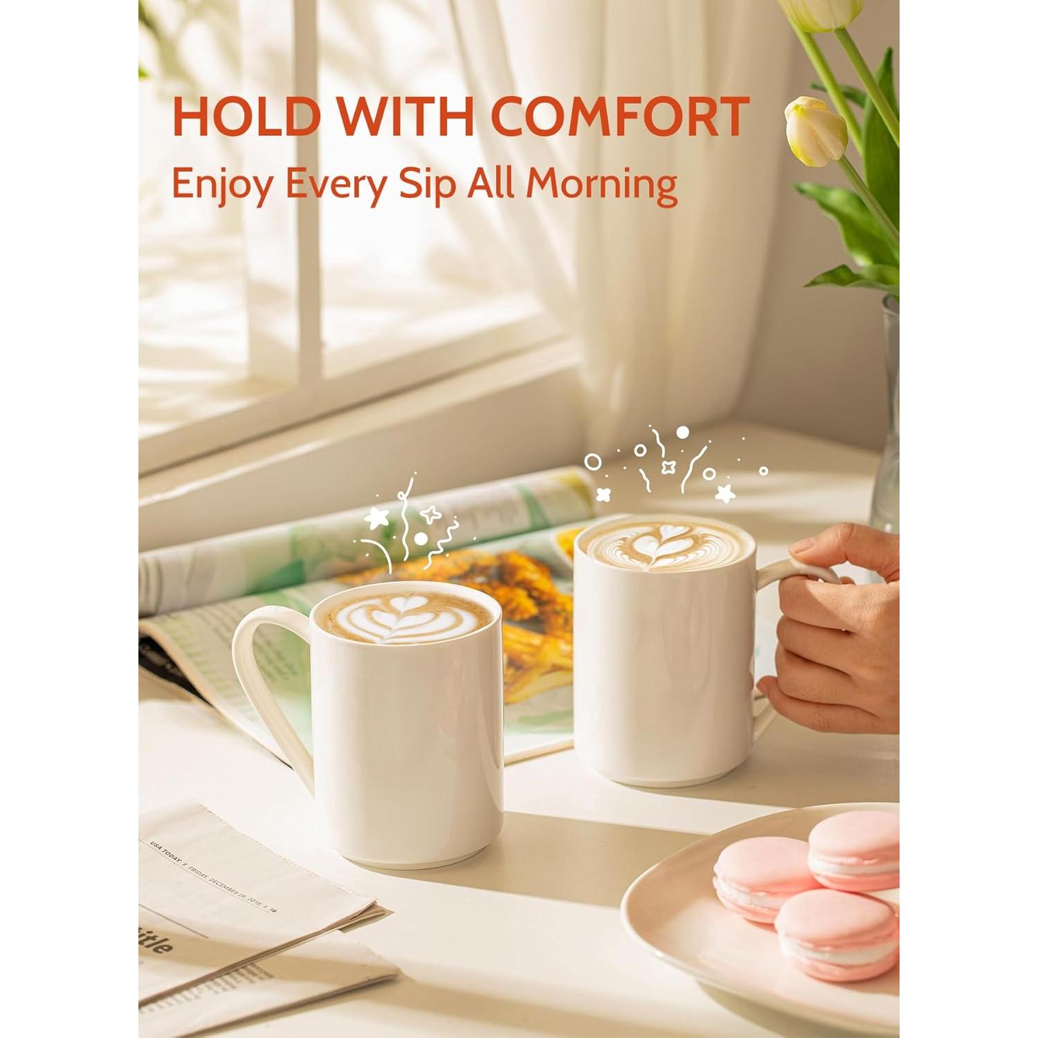 Juego de 6 Tazas de Café Sweese de Porcelana 11 oz