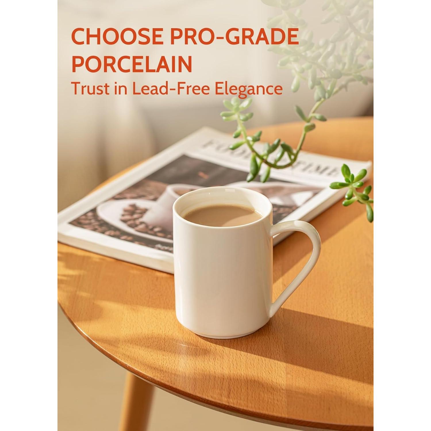 Juego de 6 Tazas de Café Sweese de Porcelana 11 oz