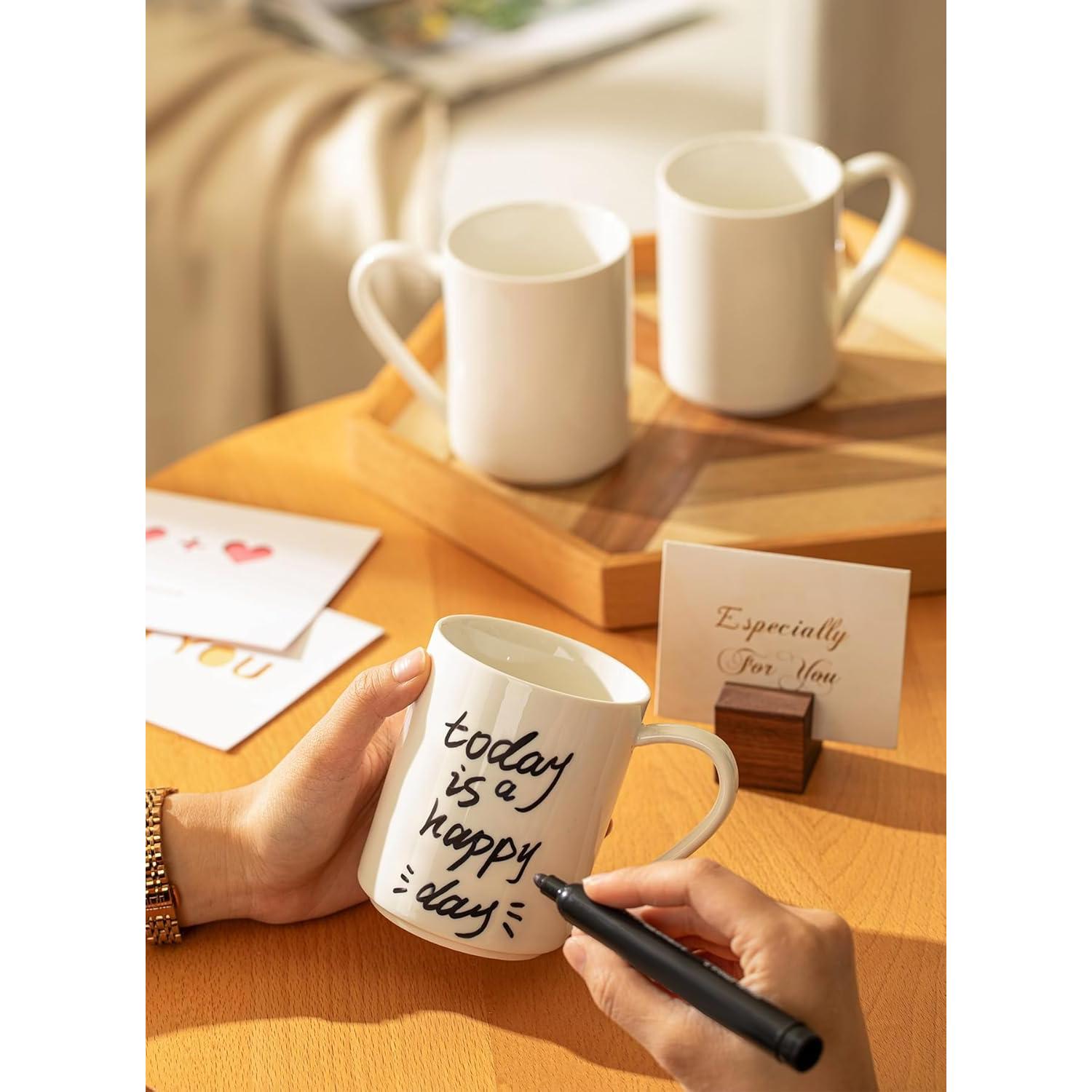Juego de 6 Tazas de Café Sweese de Porcelana 11 oz