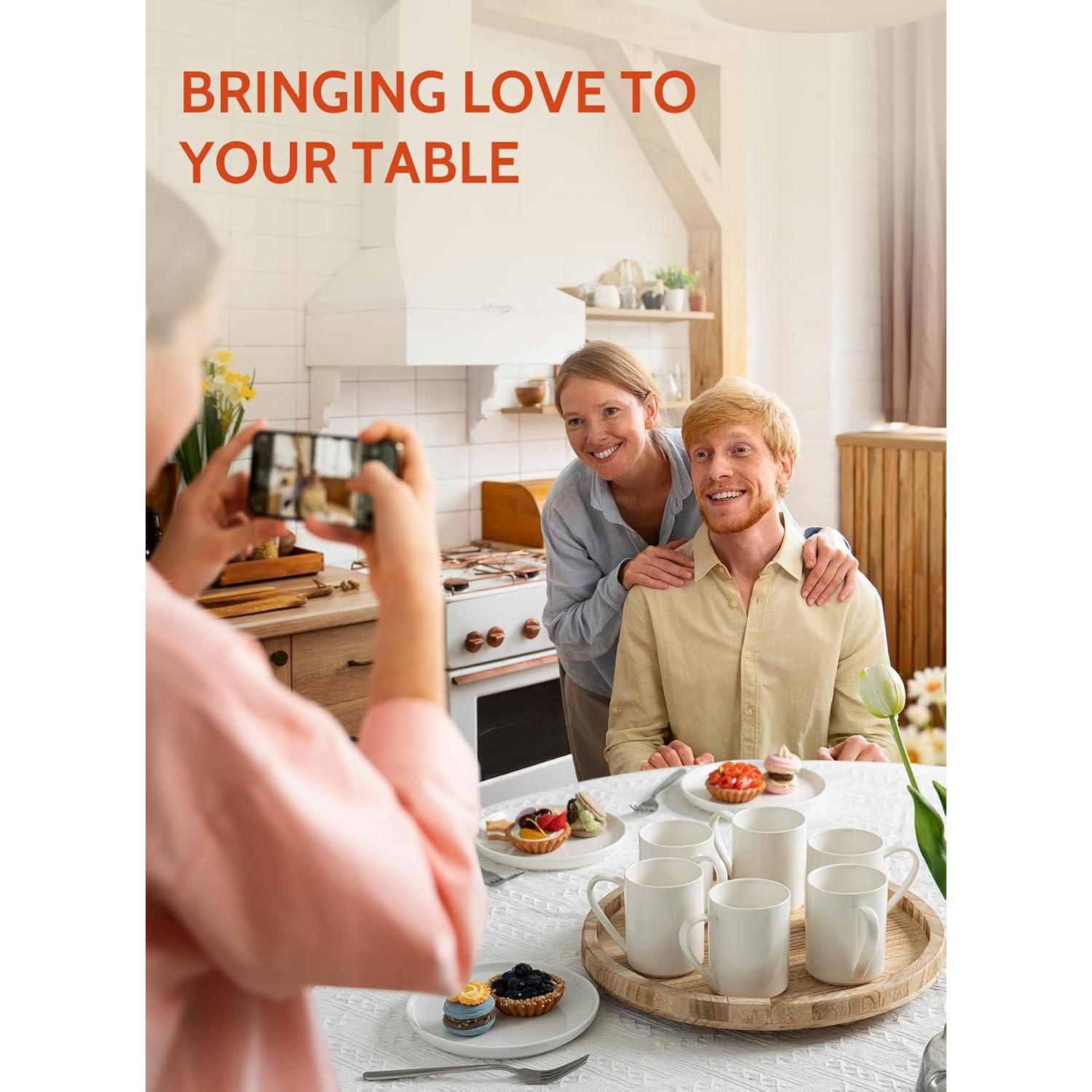 Juego de 6 Tazas de Café Sweese de Porcelana 11 oz