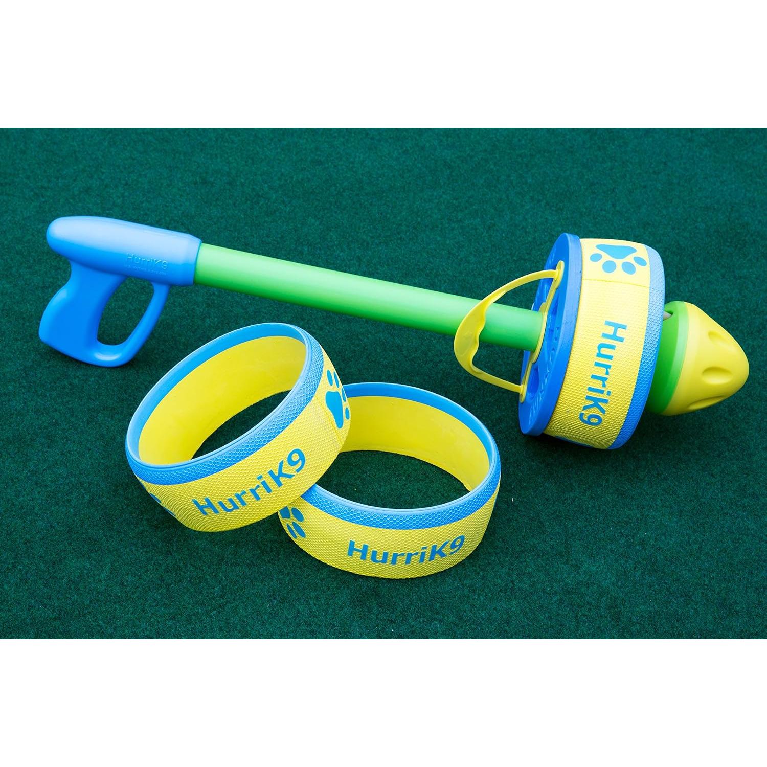 Lanzador de Anillos HurriK9 + 3 Anillos de Espuma EVA