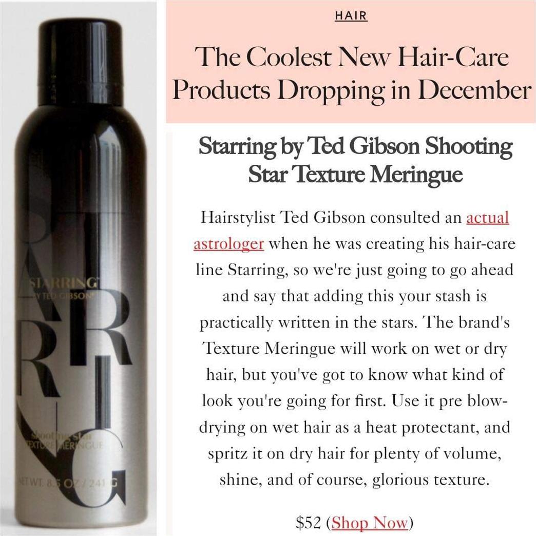 Textura de Merengue TED GIBSON 240g Volumen y Fragancia