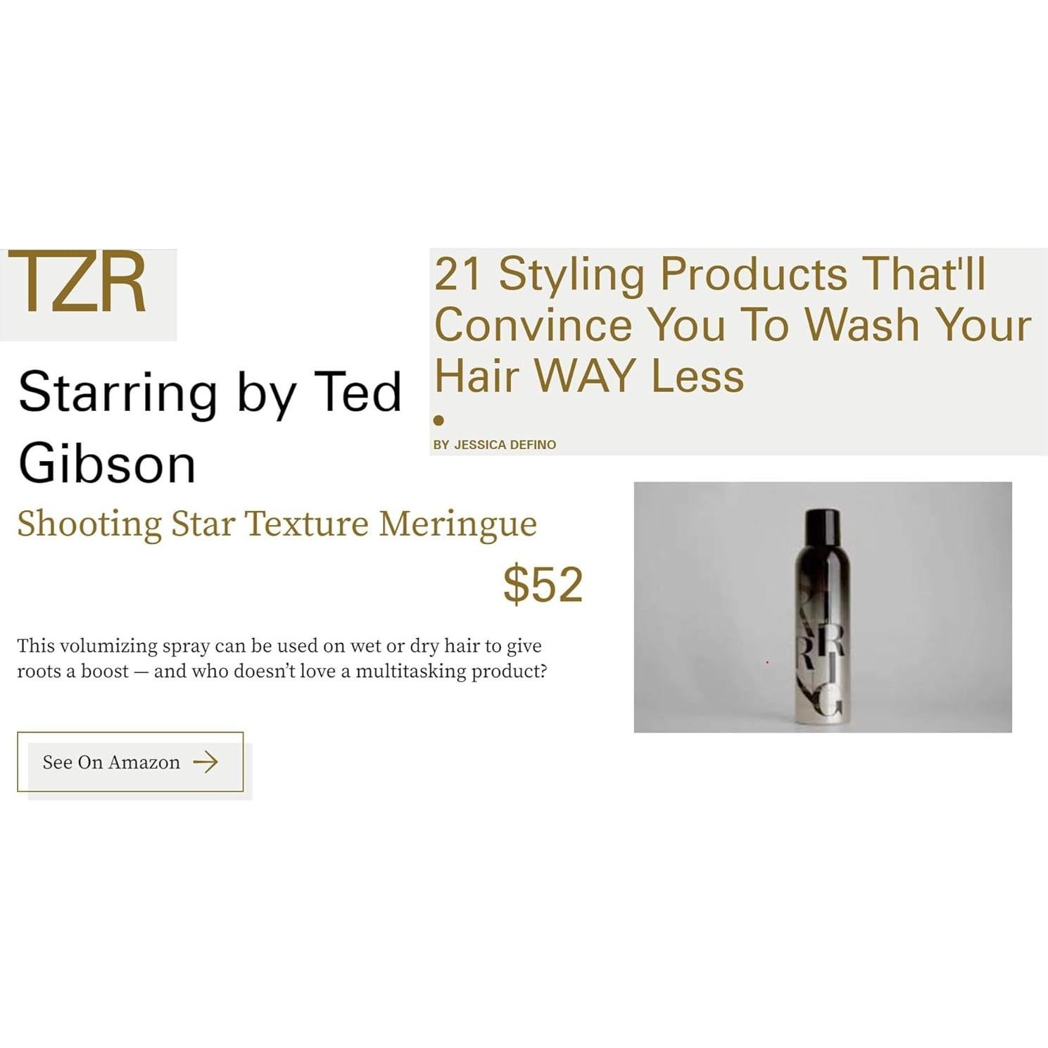 Textura de Merengue TED GIBSON 240g Volumen y Fragancia