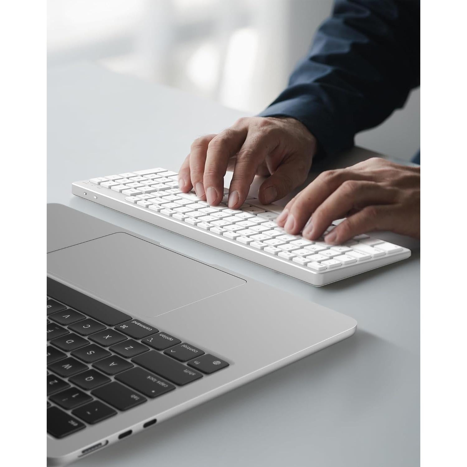 Teclado Bluetooth Inalámbrico Kezhirui para Mac OS QWERTY