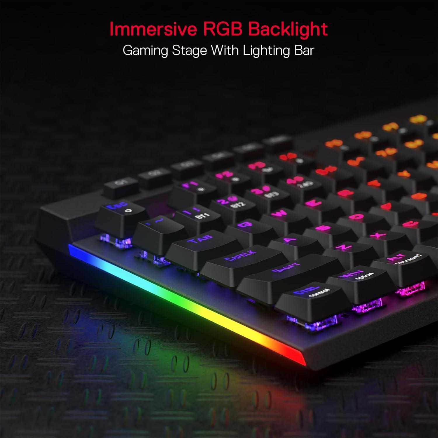 Teclado Gaming Inalámbrico Redragon K580 PRO RGB 104 Teclas