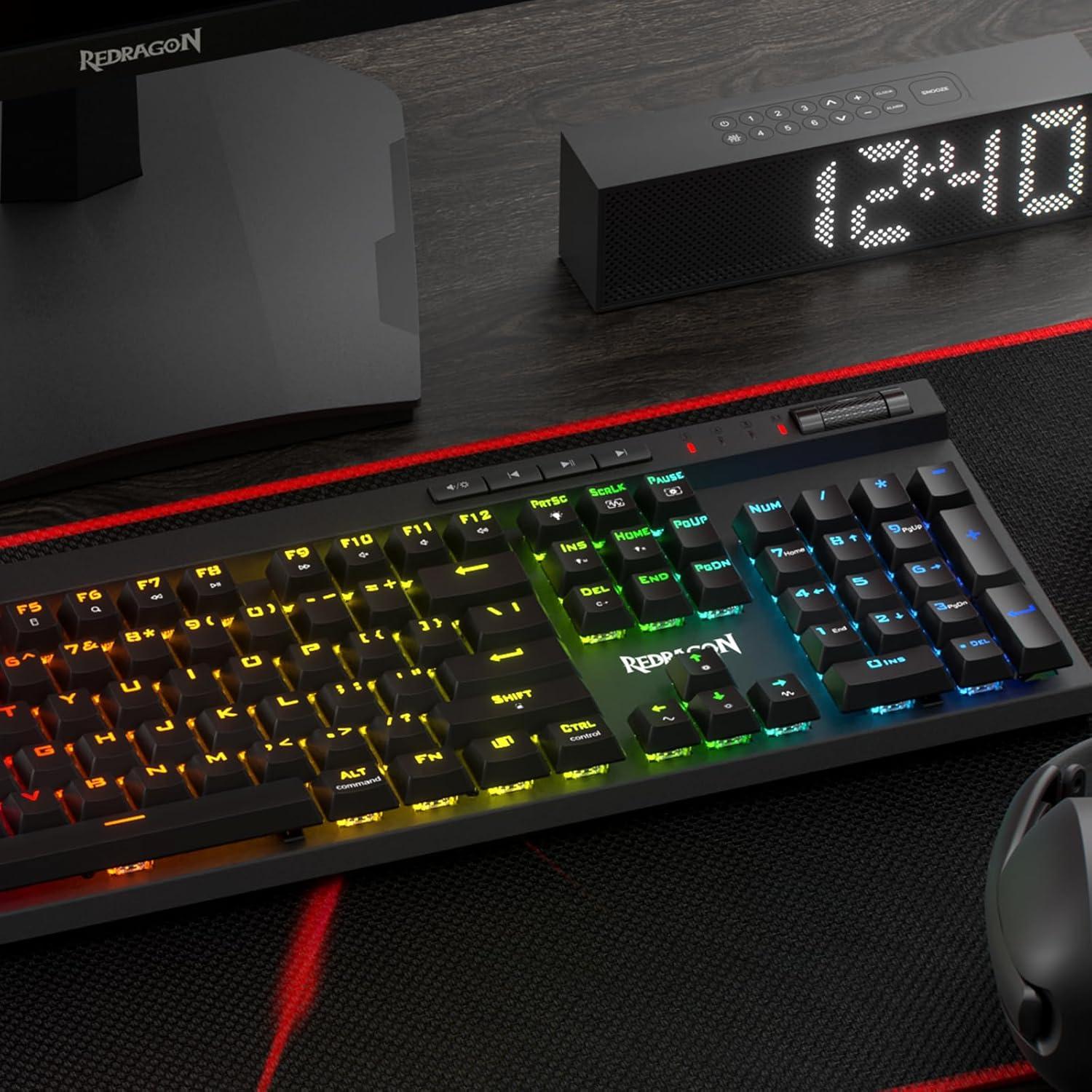 Teclado Gaming Inalámbrico Redragon K580 PRO RGB 104 Teclas