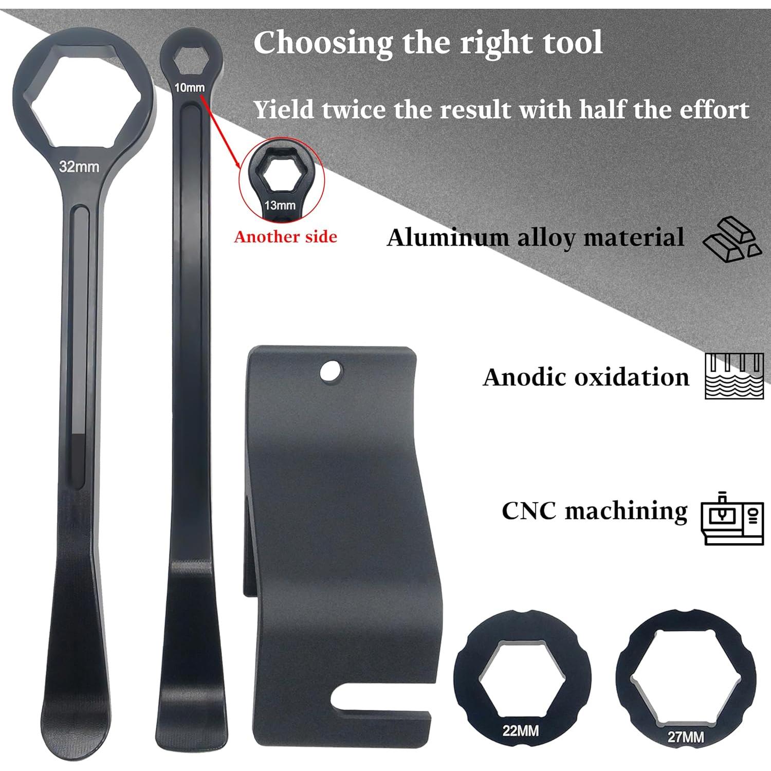 Herramienta de palanca para neumáticos JXPANG 10-32mm Negro