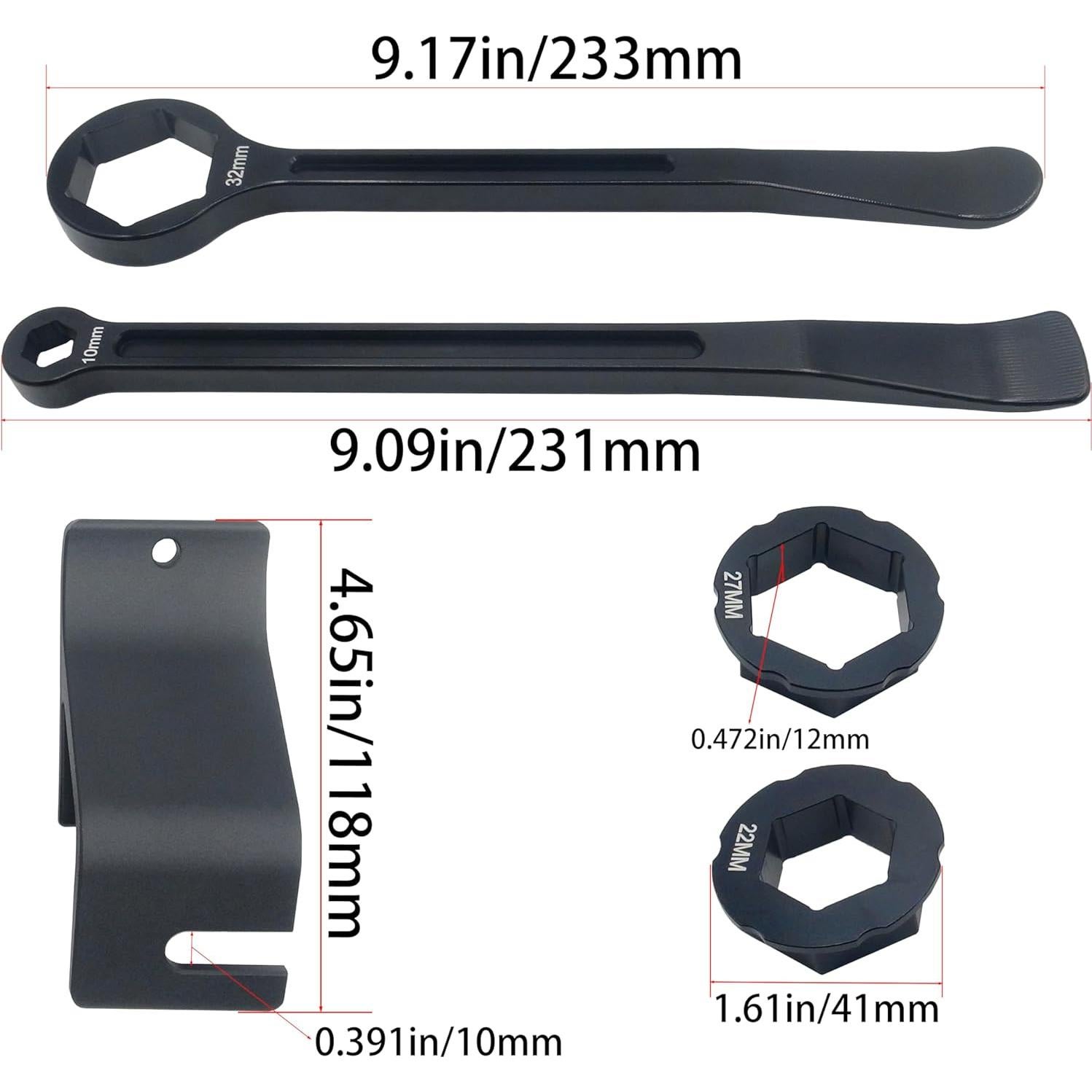 Herramienta de palanca para neumáticos JXPANG 10-32mm Negro