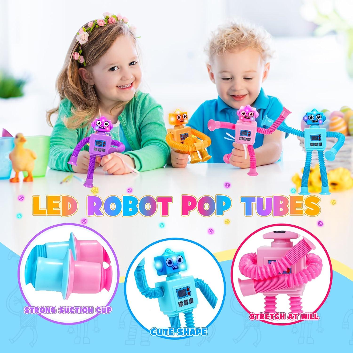 Juguetes Fidget Robot LED Delighkidz para Niños 2-8 Años