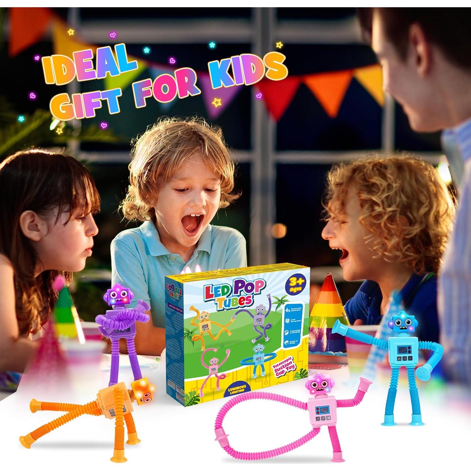 Juguetes Fidget Robot LED Delighkidz para Niños 2-8 Años