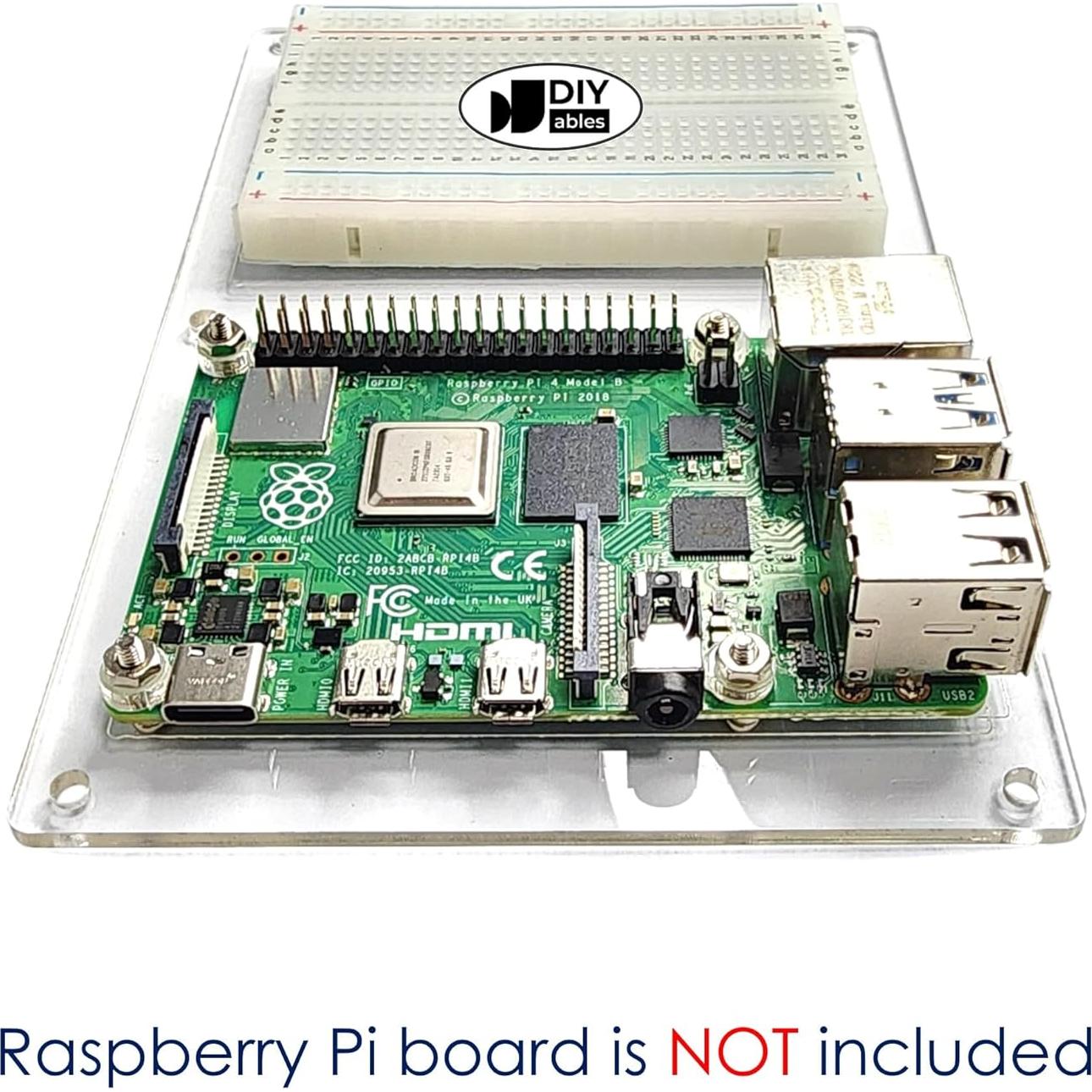 Placa Base DIYables con Breadboard para Raspberry Pi