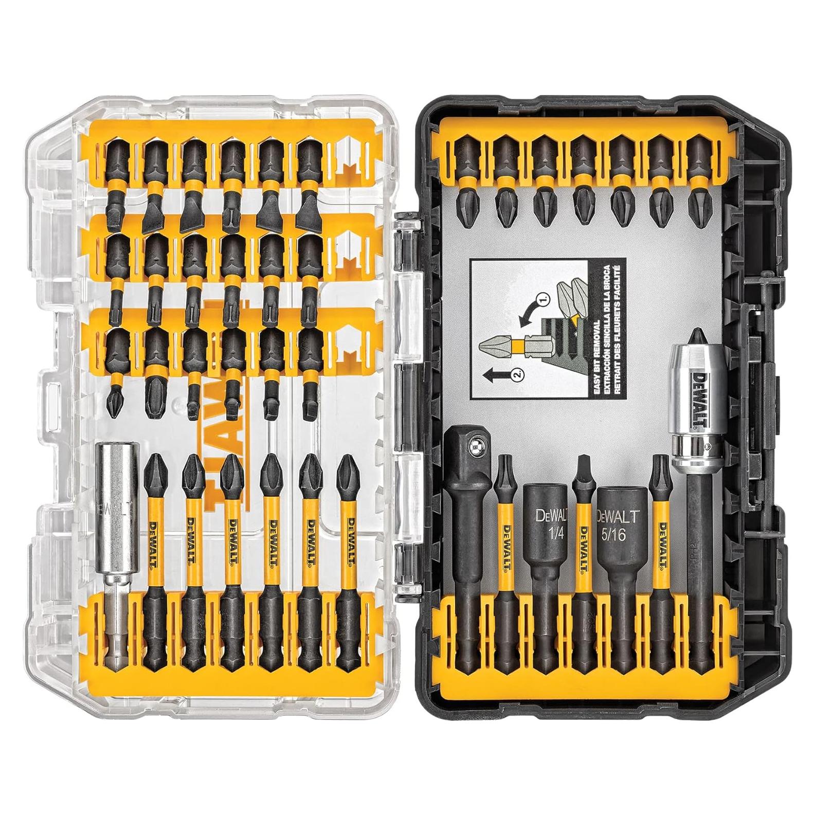 Juego de Puntas DEWALT 40 Piezas FlexTorq Listo Impacto