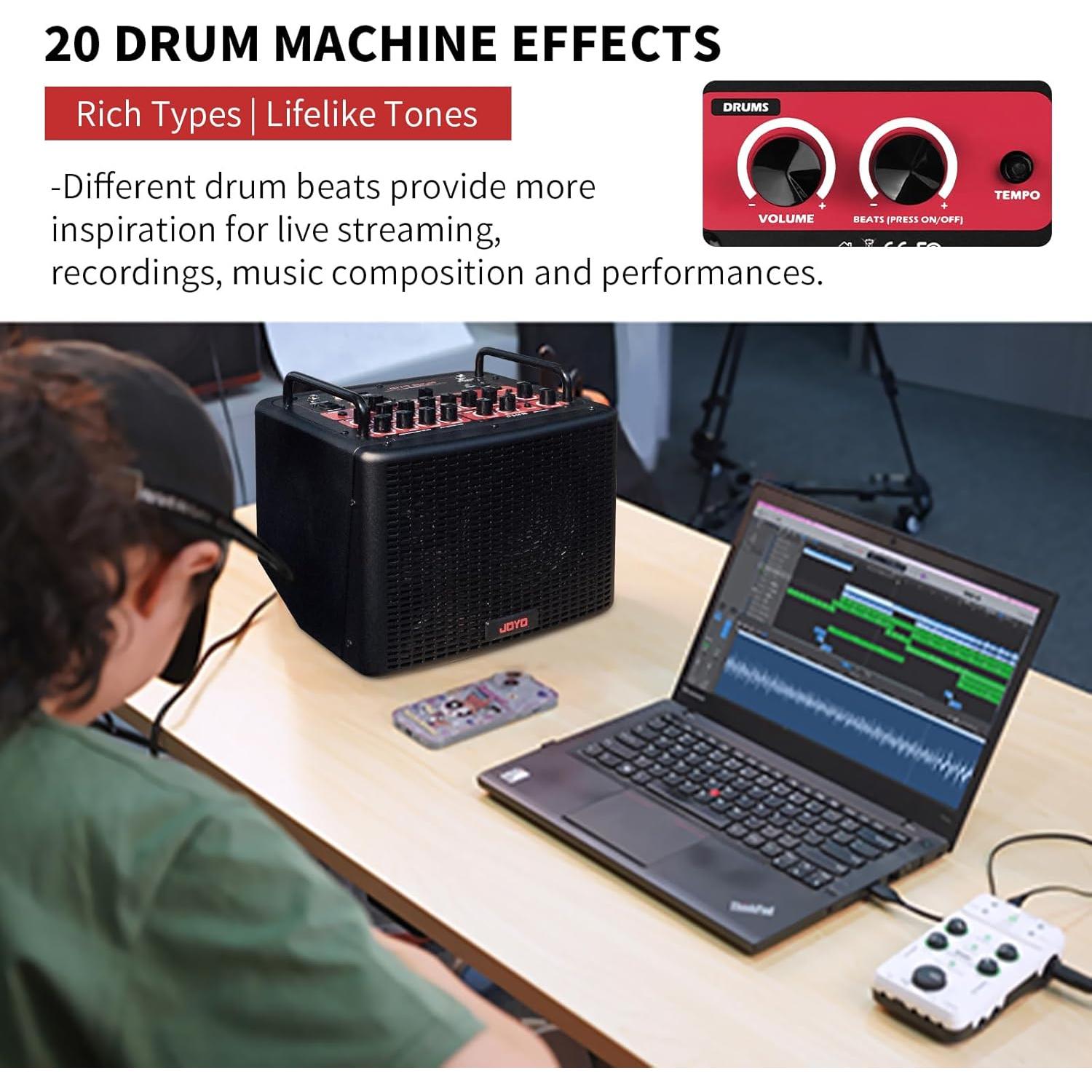 Amplificador Acústico JOYO BSK-40 40W Bluetooth y Efectos