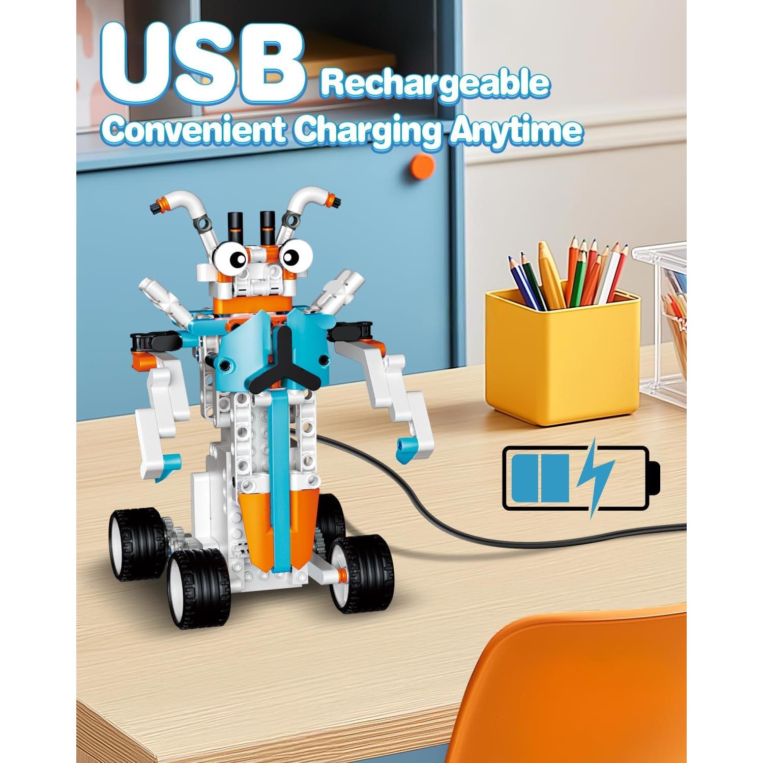 Kit de Construcción de Robots HBUDS 12-en-1 para Niños