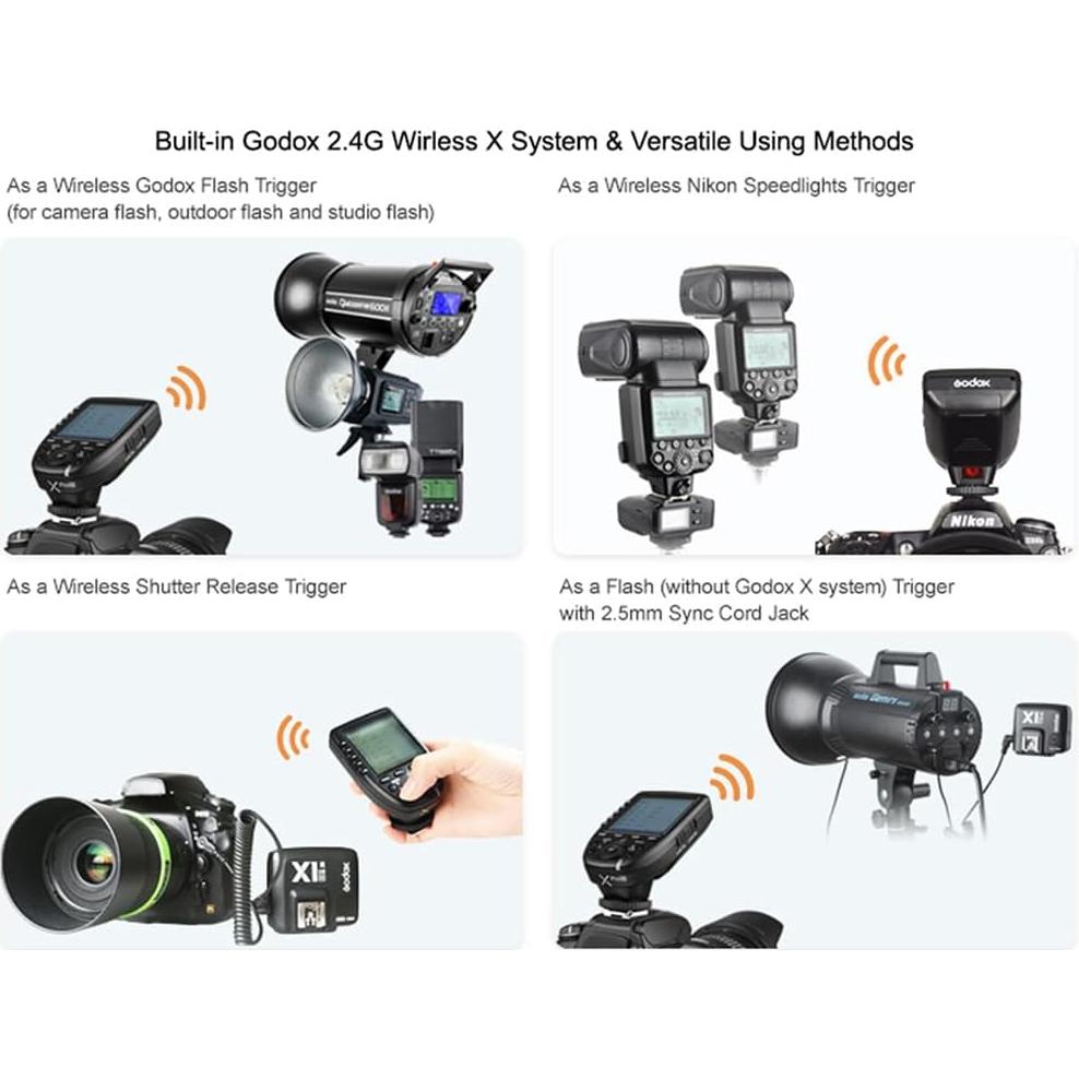 Disparador Inalámbrico TTL Godox XPro-N para Nikon 1/8000s
