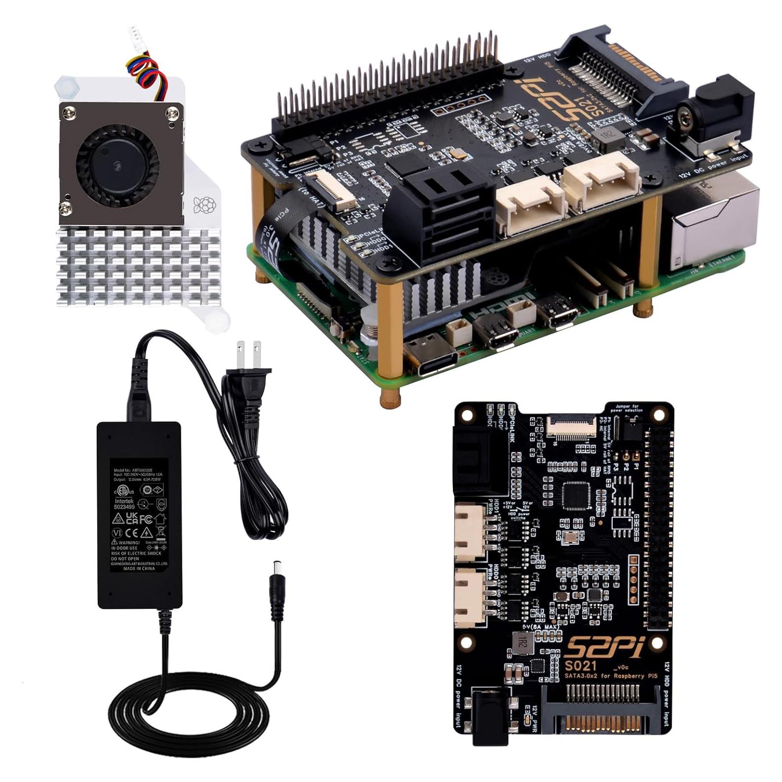 Placa de Expansión GeeekPi S021 SATA 3.0 para Raspberry Pi 5