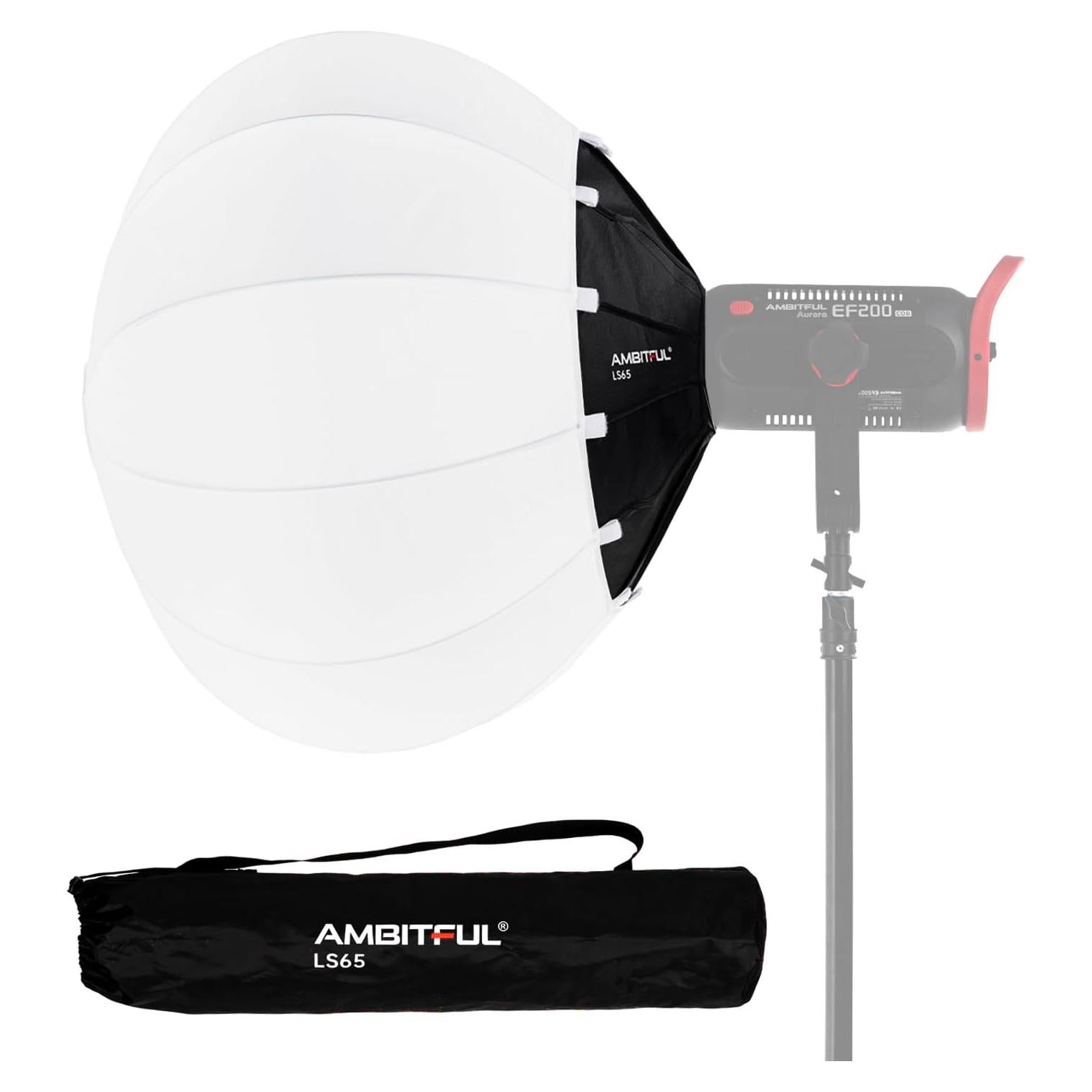 Linterna Softbox AMBITFUL 65 cm Montaje Bowens Luz Suave