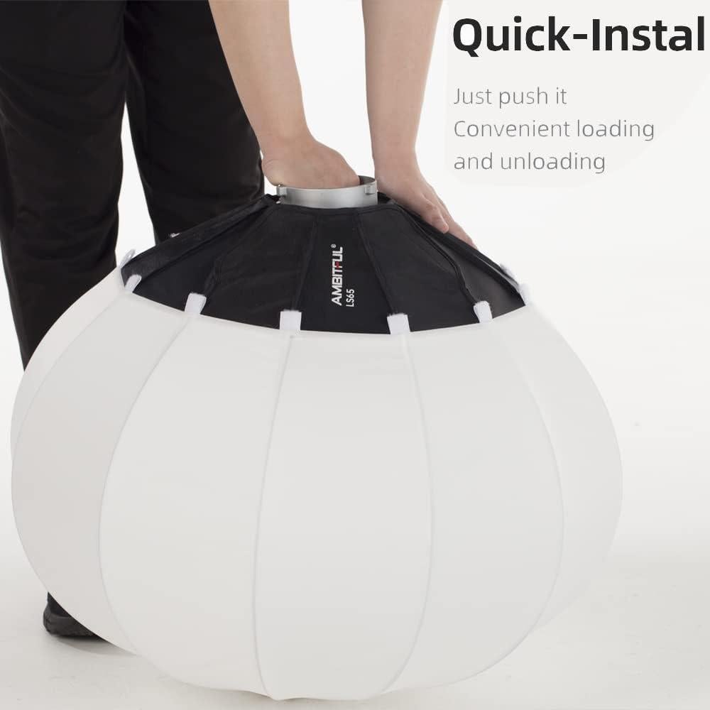 Linterna Softbox AMBITFUL 65 cm Montaje Bowens Luz Suave