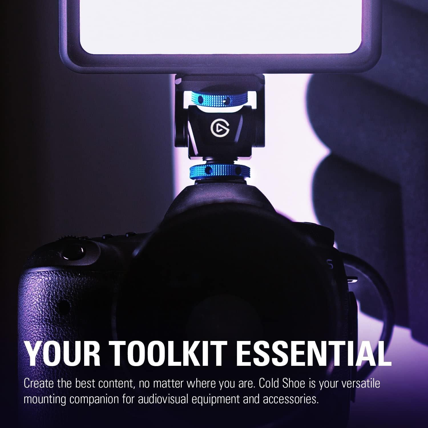 Elgato Zapato Frío Ajustable 1/4" para Luces y Micrófonos