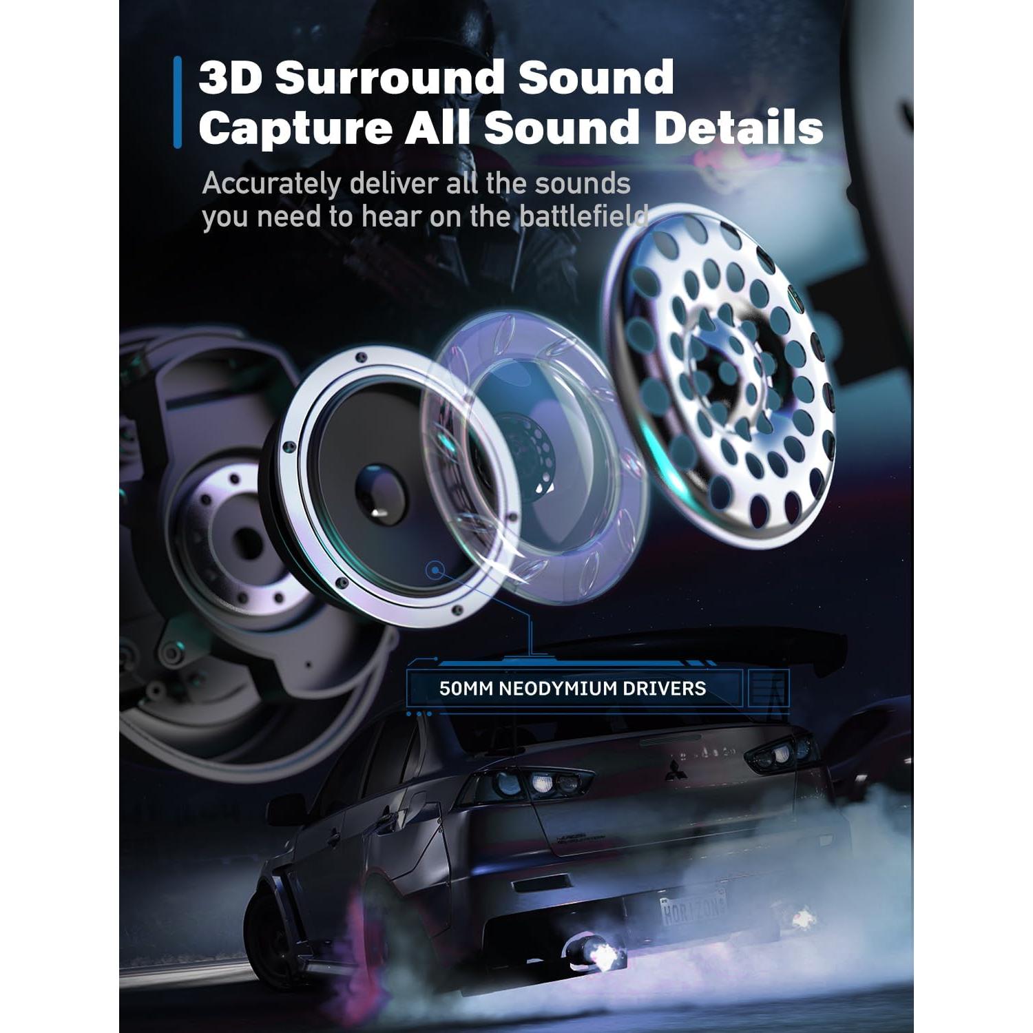 Auriculares Gaming DEEBOX GH100 con Micrófono 3.5mm