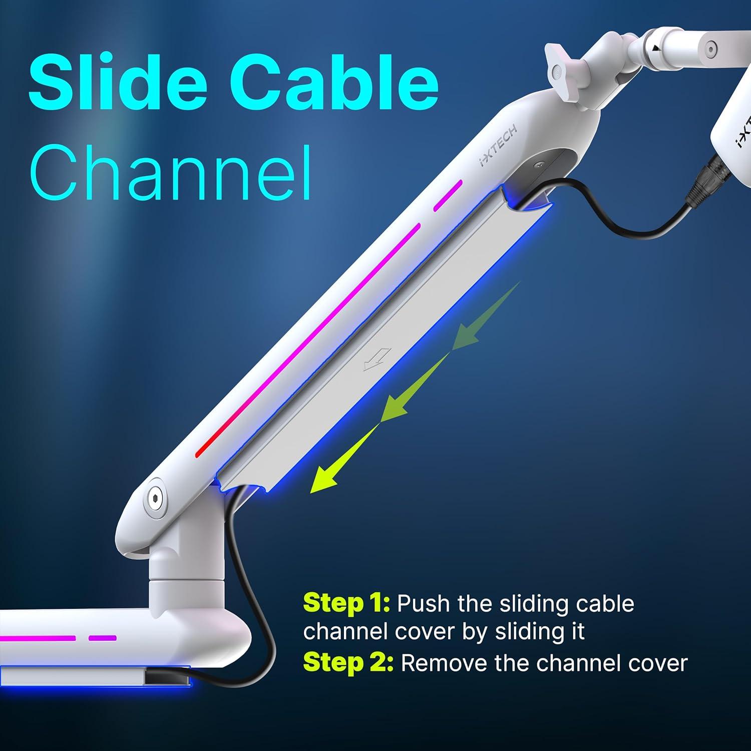 Brazo de Micrófono RGB IXTECH Ajustable para Streaming 68.58cm