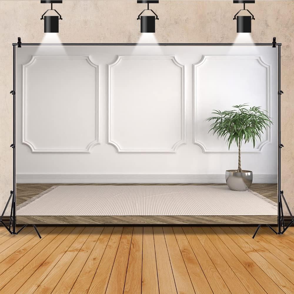 Fondo de Pared Blanco Laeacco 3x2.5m Vinilo para Fotografía