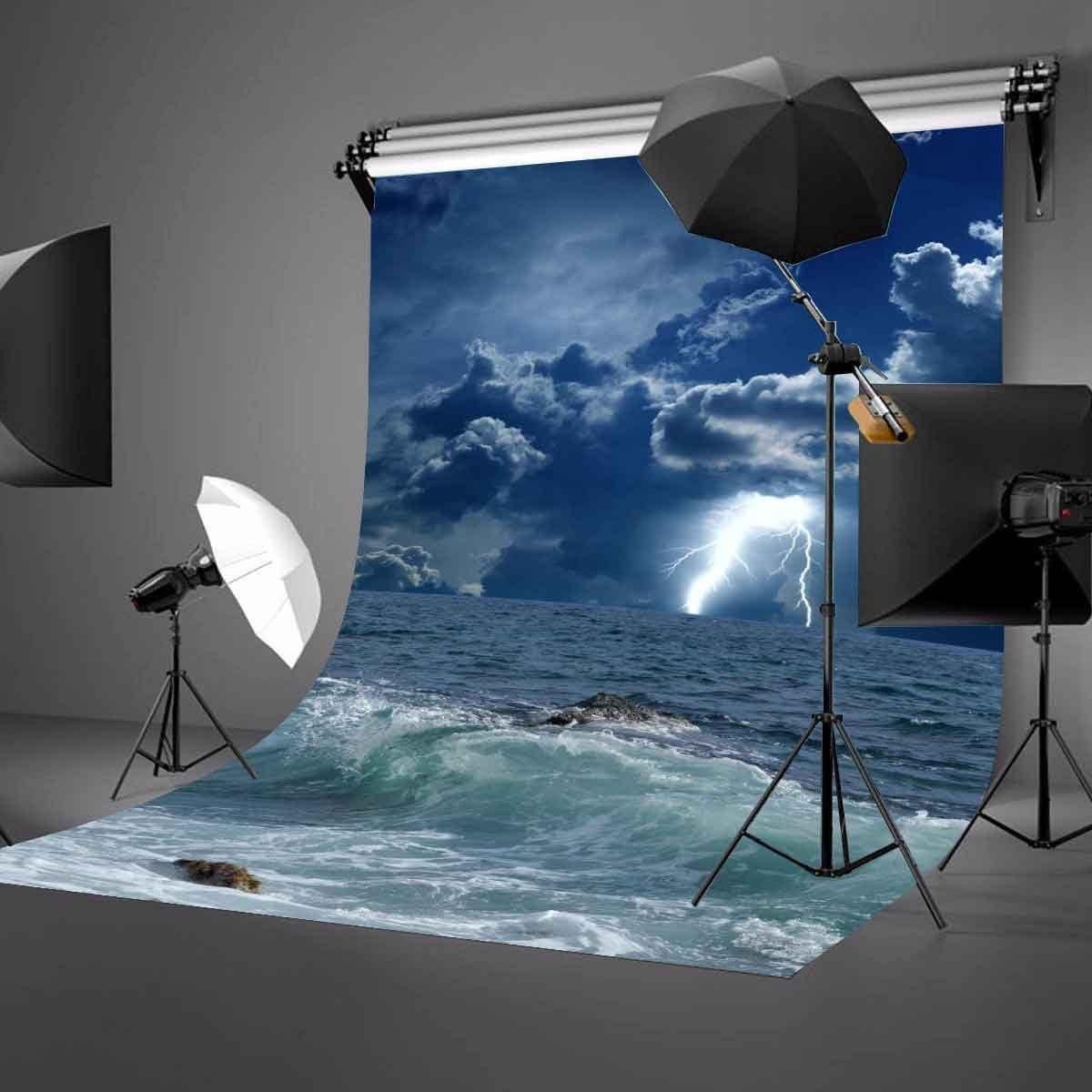 Fondo Fotográfico Vinilo 213x152cm Nubes Tormenta LYLYCTY