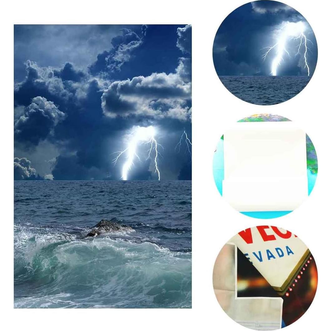 Fondo Fotográfico Vinilo 213x152cm Nubes Tormenta LYLYCTY