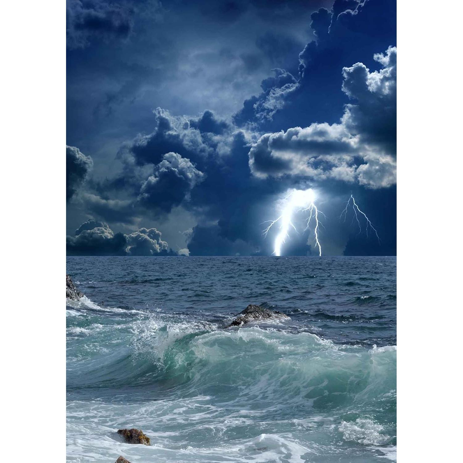 Fondo Fotográfico Vinilo 213x152cm Nubes Tormenta LYLYCTY