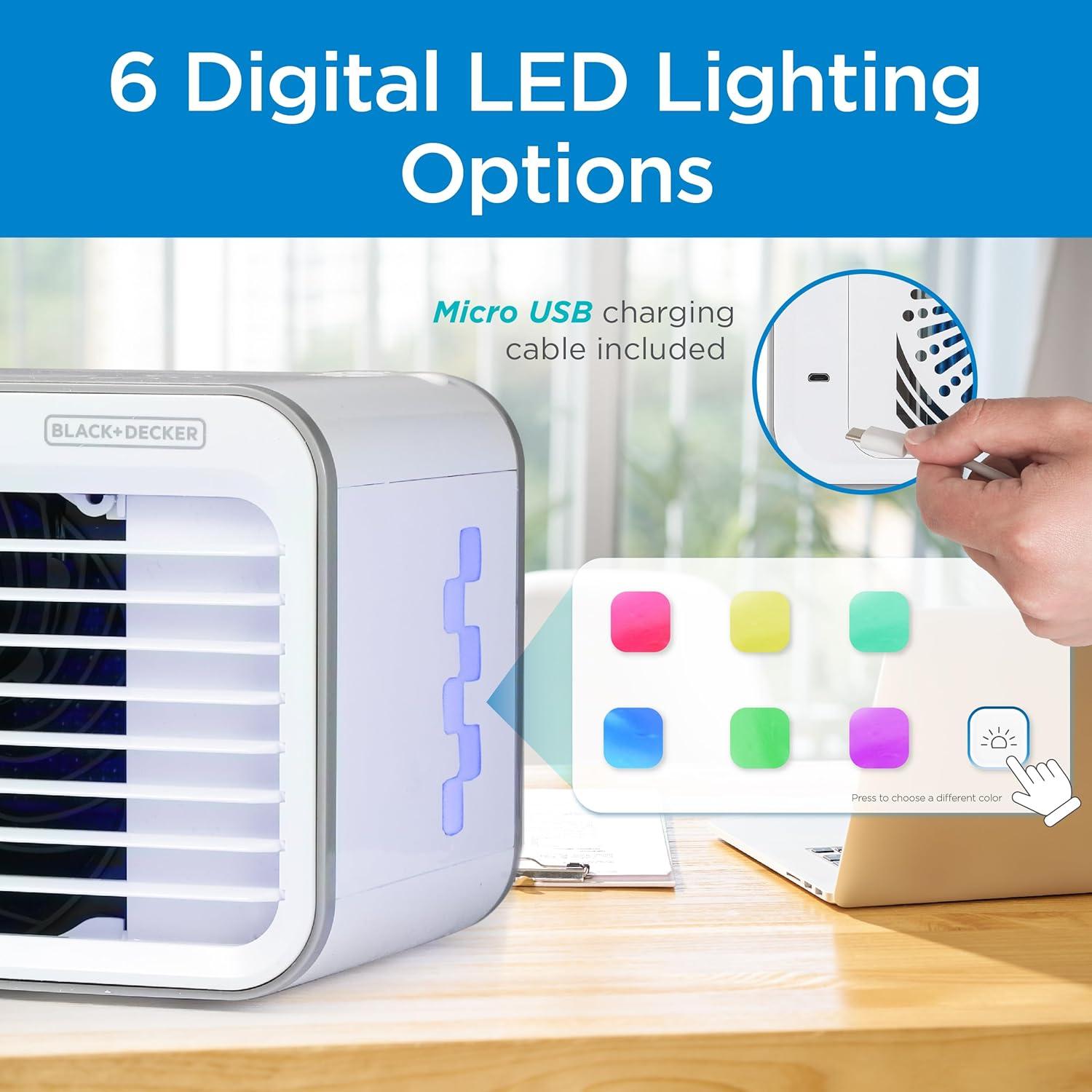 Enfriador de Aire BLACK+DECKER BDMC10 Portátil 3 Velocidades