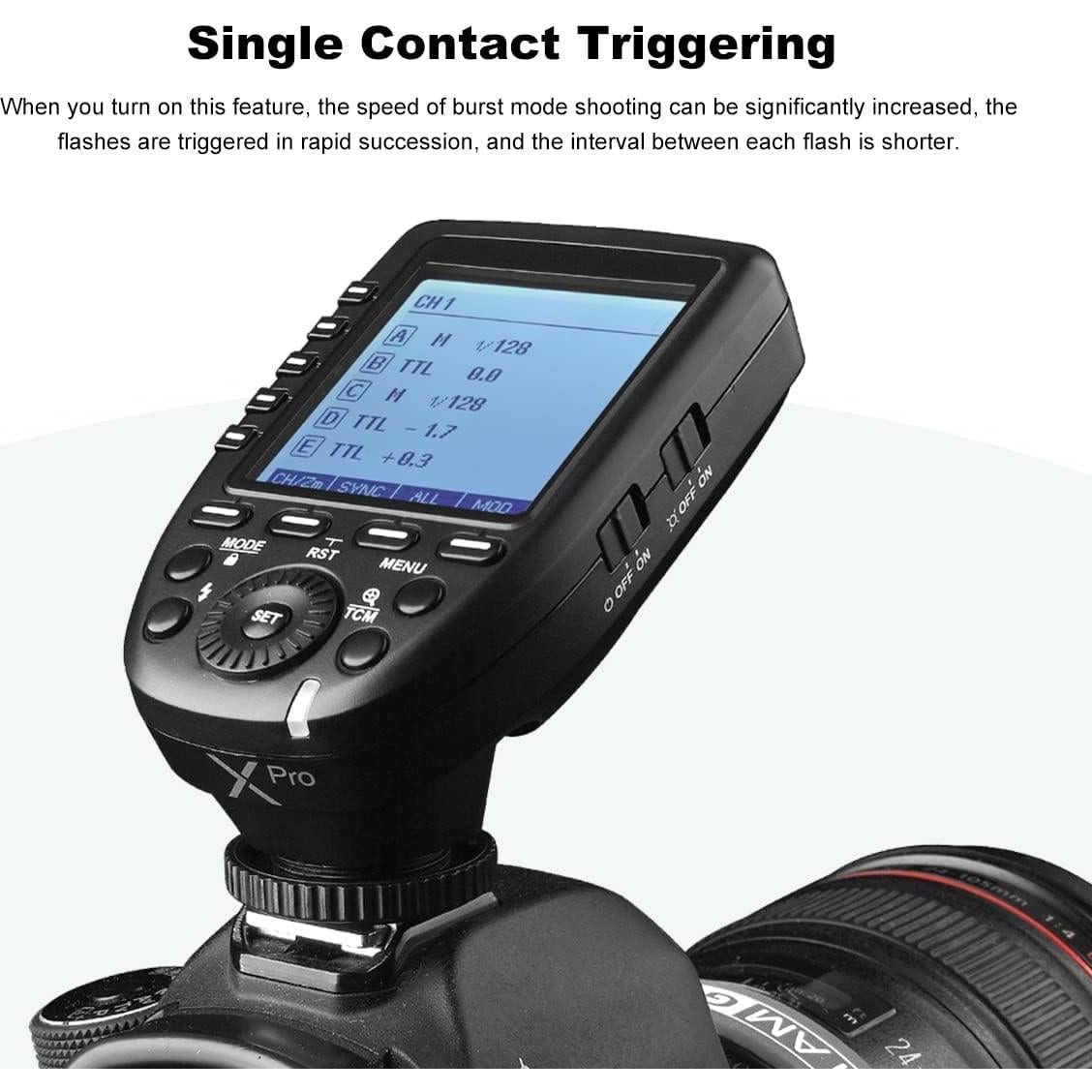 Disparador Inalámbrico Godox XPro-N i-TTL 2.4G para Nikon