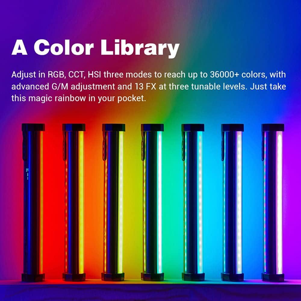 Godox TL30 Luz de Tubo RGB Portátil 2700K-6500K Ajustable