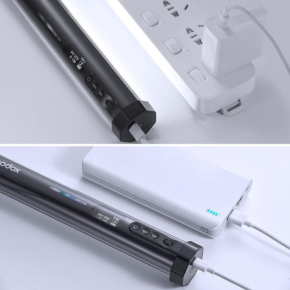 Godox TL30 Luz de Tubo RGB Portátil 2700K-6500K Ajustable